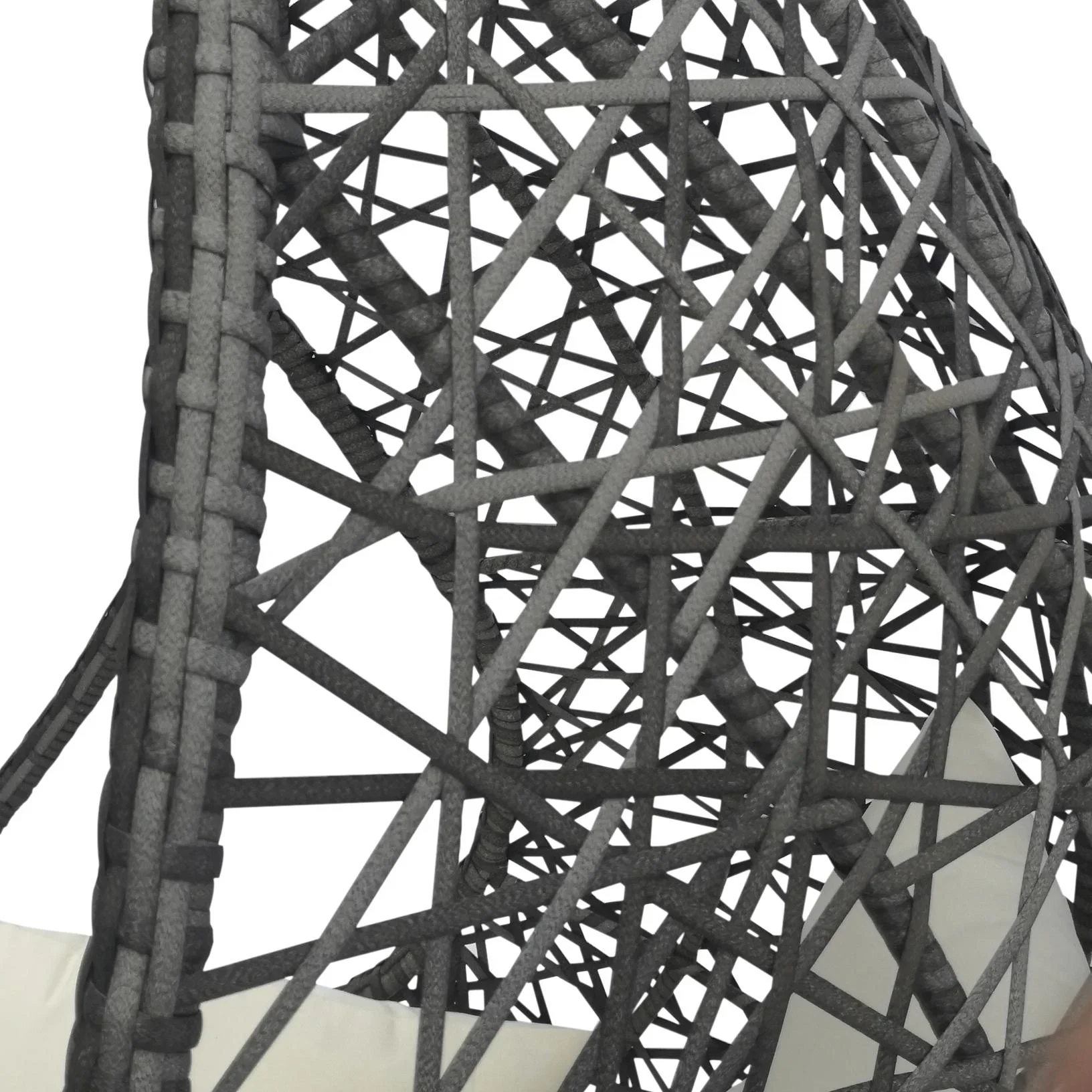 Garten-Hängesessel "Kuba" - anthrazit/weiß - 2