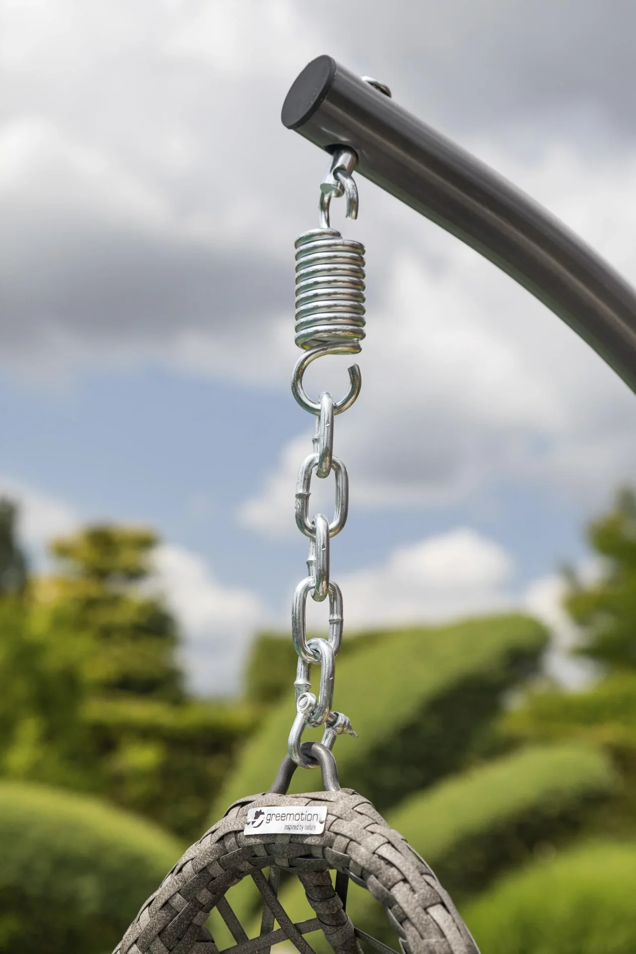 Garten-Hängesessel "Kuba" - anthrazit/weiß - 4