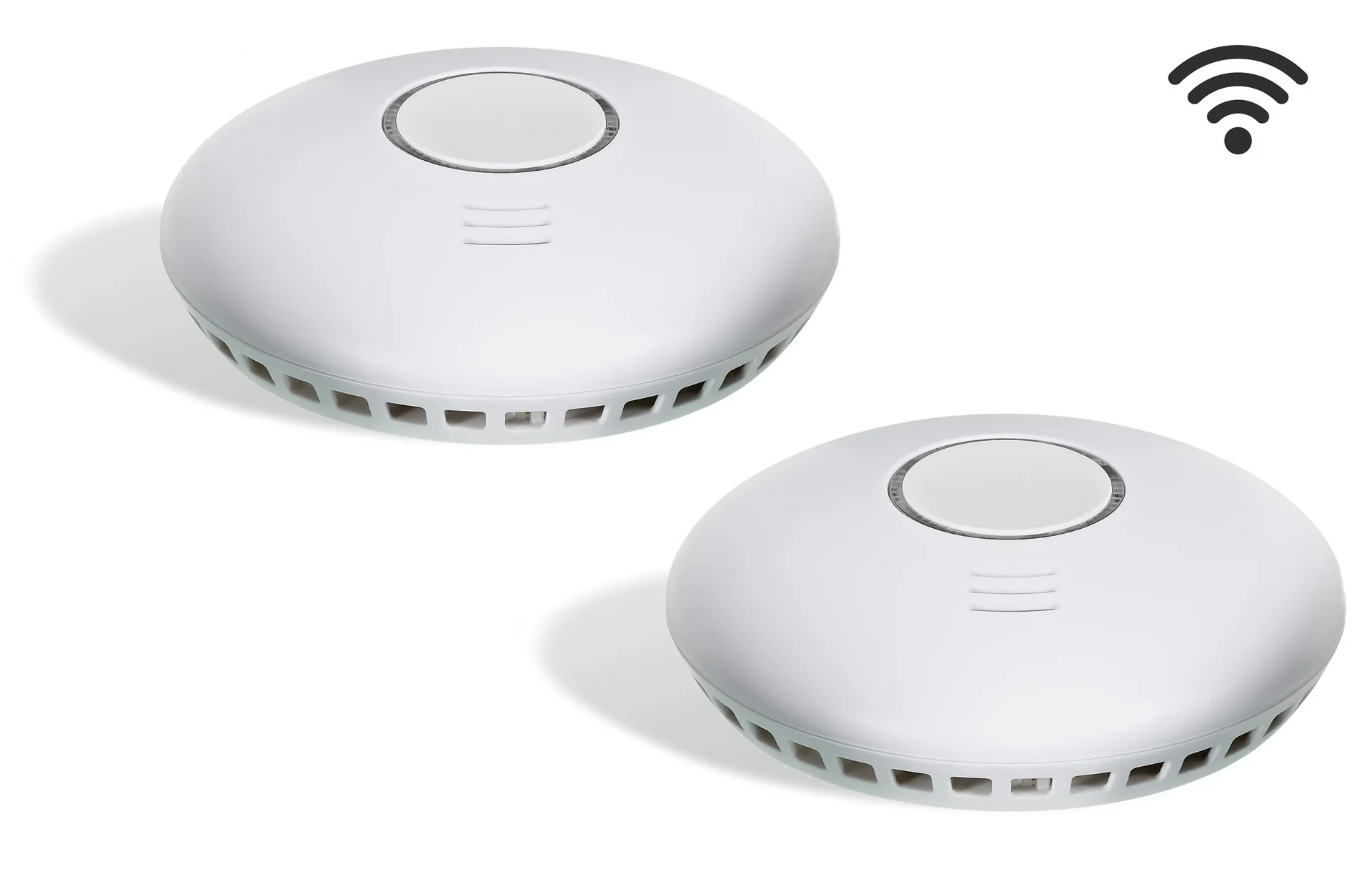 Funk-Rauchwarnmelder CC-80 mit integriertem Hitzemelder - 2er Set - 1