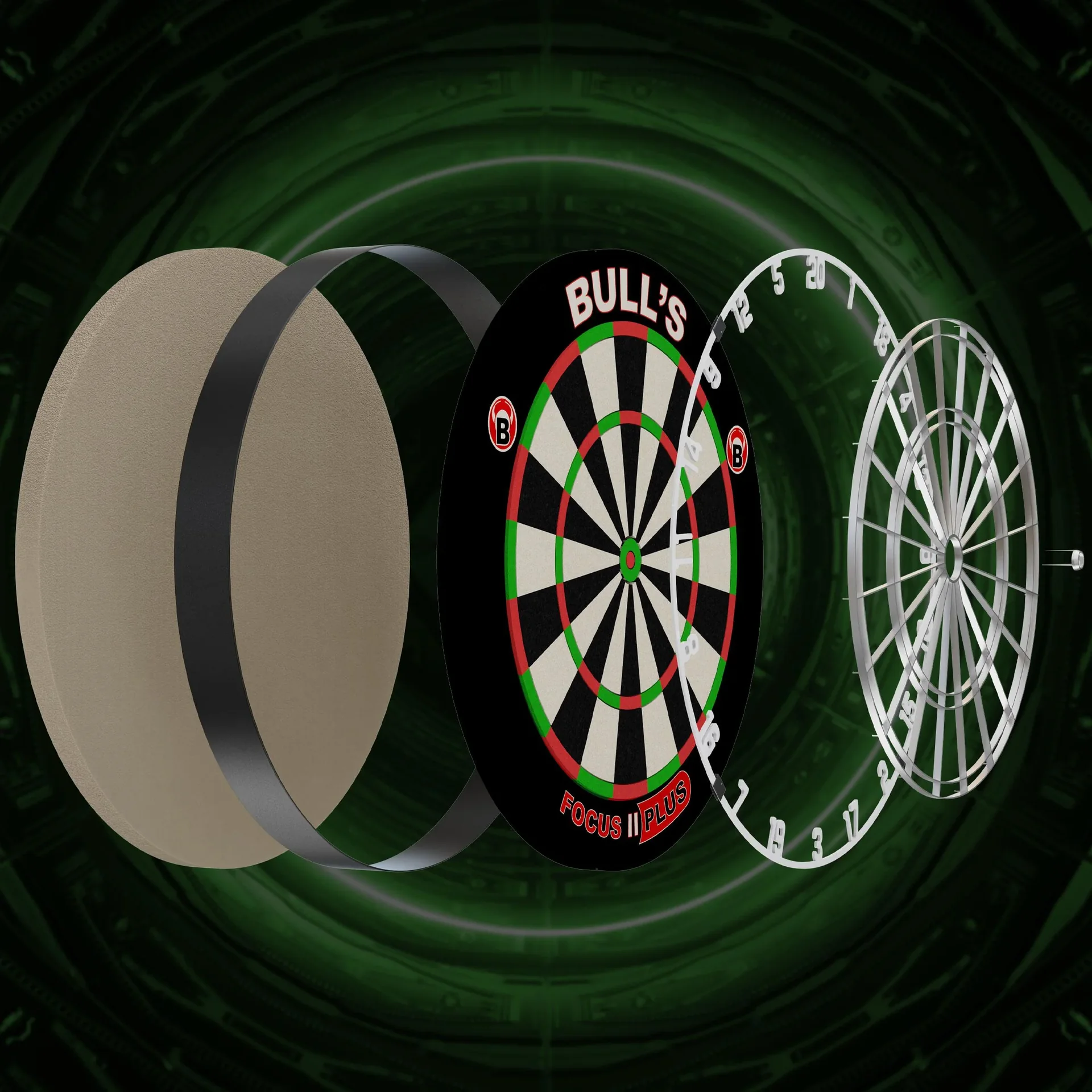 Focus II Plus Dart Board - 2
