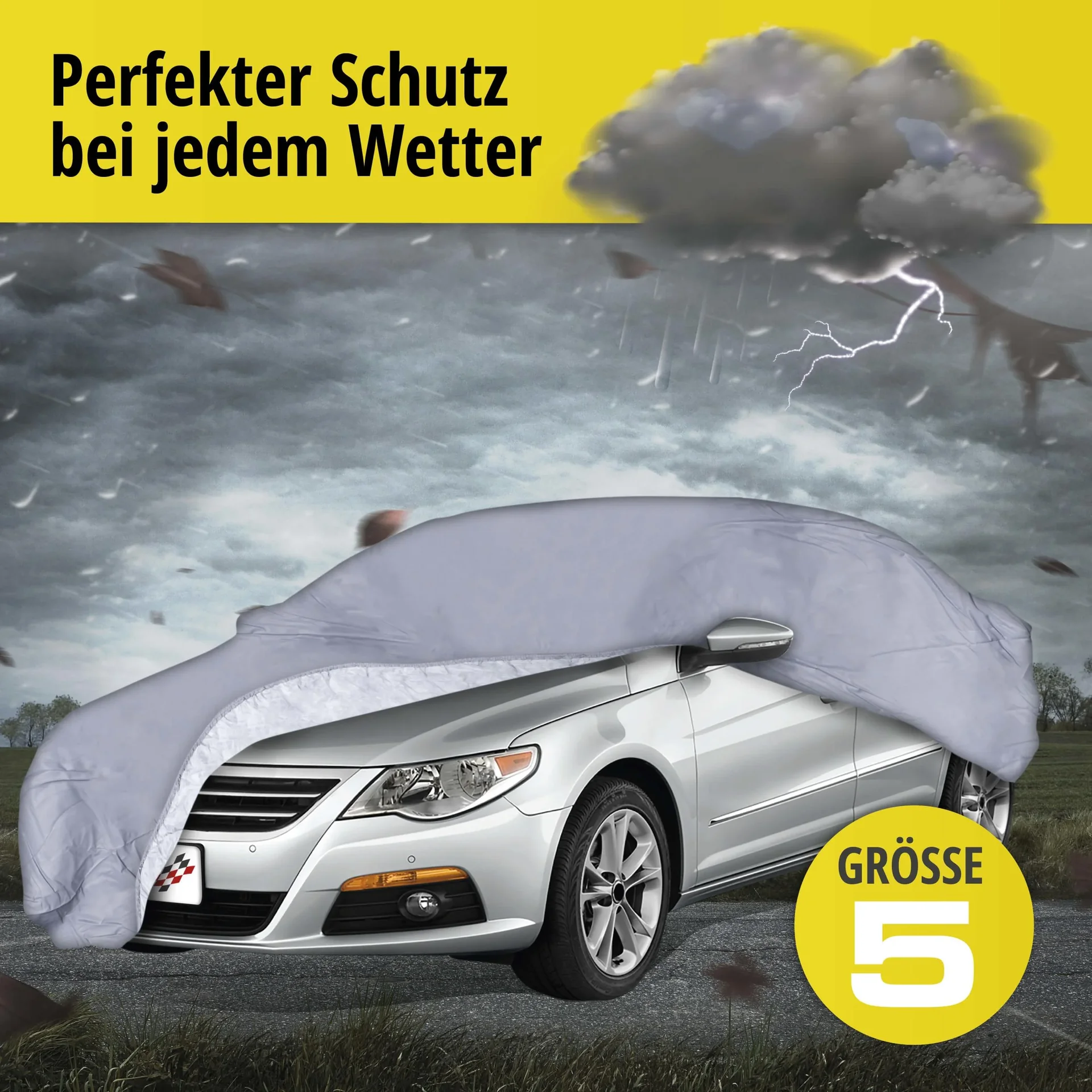 Autoabdeckplane all weather - Größe 5 - 452x176x145cm - PVC beschichtet - 8