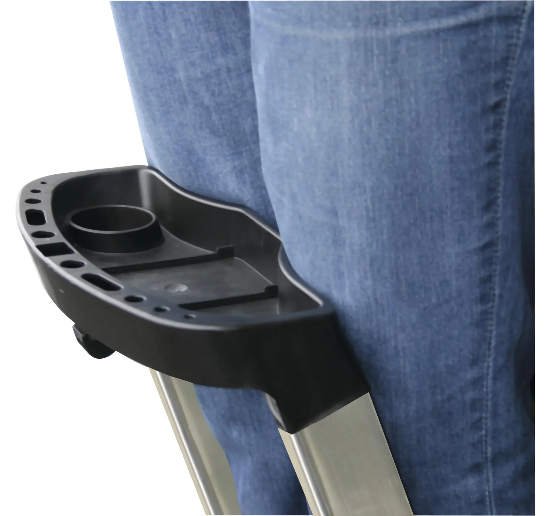 Stufen-Stehleiter Sepuro, Alu 6 Stufen m. Sicherheitsbügel - 2