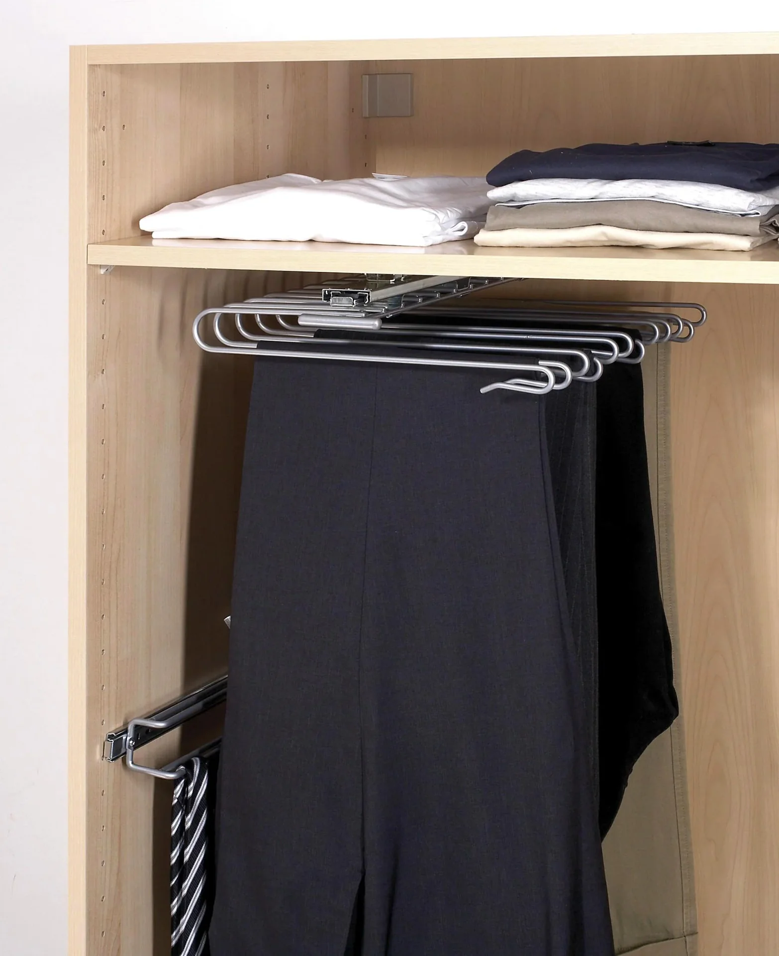 Schrankauszug Hosenbügel für 12 Hosen - 3