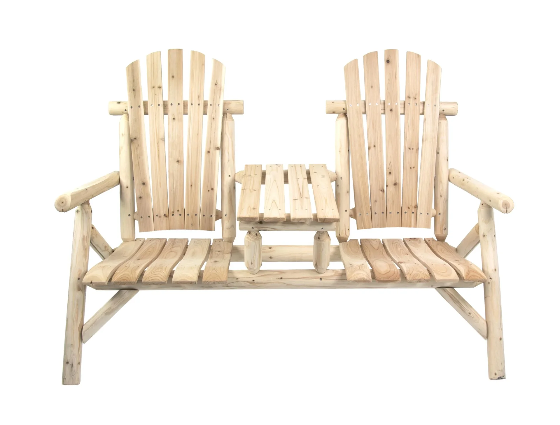 Bank 2-Sitzer mit Tisch Timber FSC 100% - 8