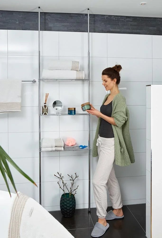 Badezimmerregal 270 cm - Höhenverstellbar - Badezimmerschrank - 8