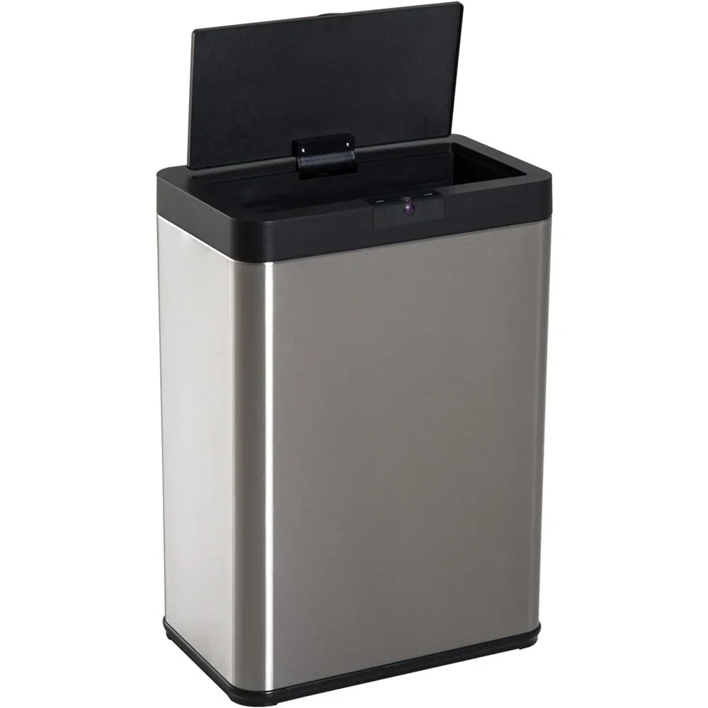 Mülleimer Automatik mit Infrarotsensor 52L Silber - 2