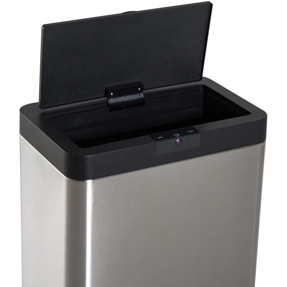 Mülleimer Automatik mit Infrarotsensor 52L Silber - 4