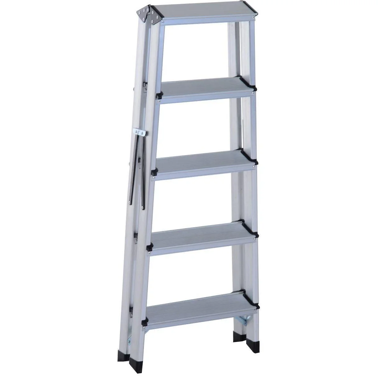 Trittleiter Aluleiter Klapptritt 5 Stufen - 2