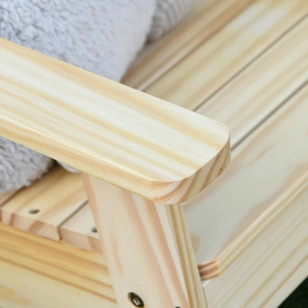 Kinder Gartenstuhl aus Holz natur - 4