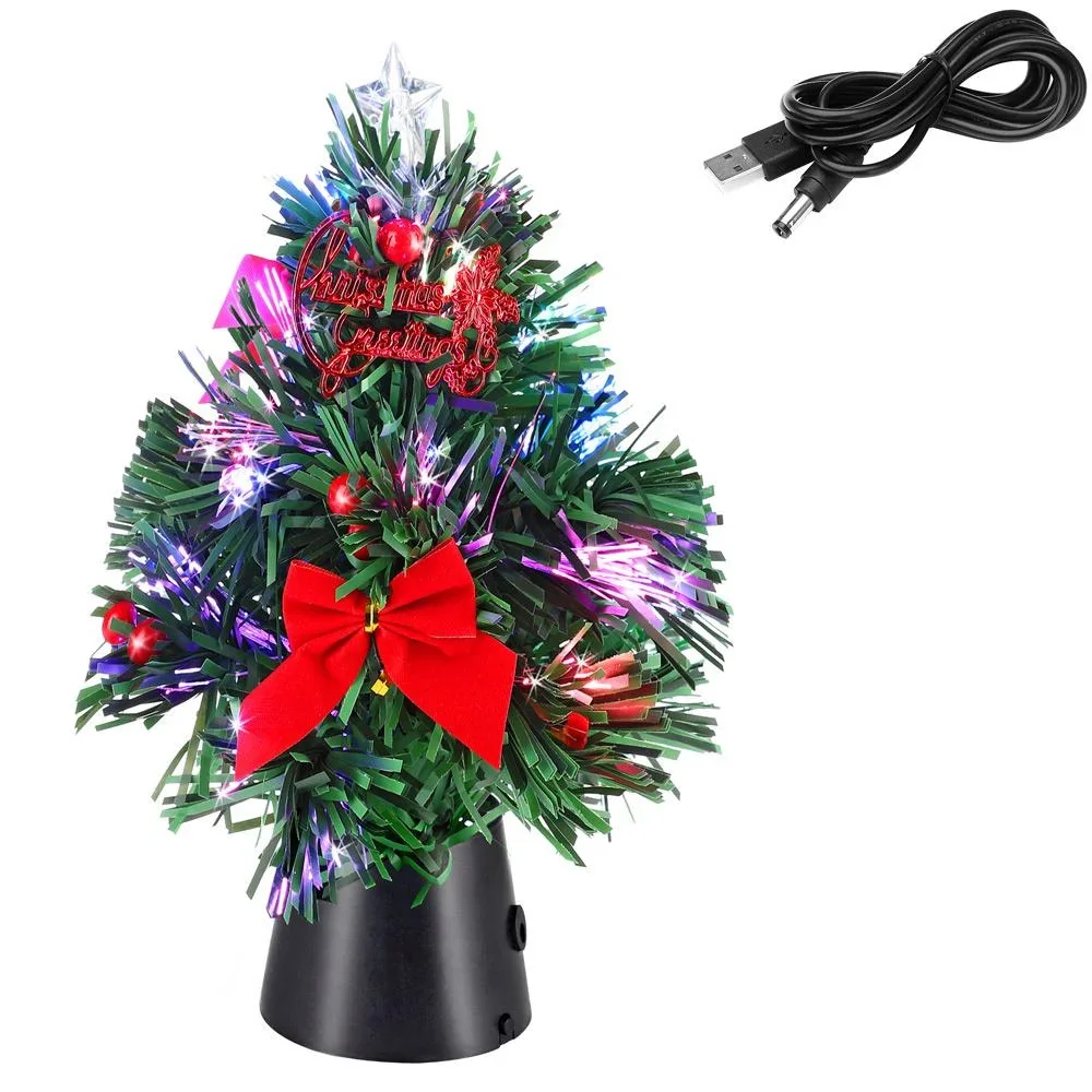 Weihnachtsbaum USB-Anschluss 26cm dekoriert - 1