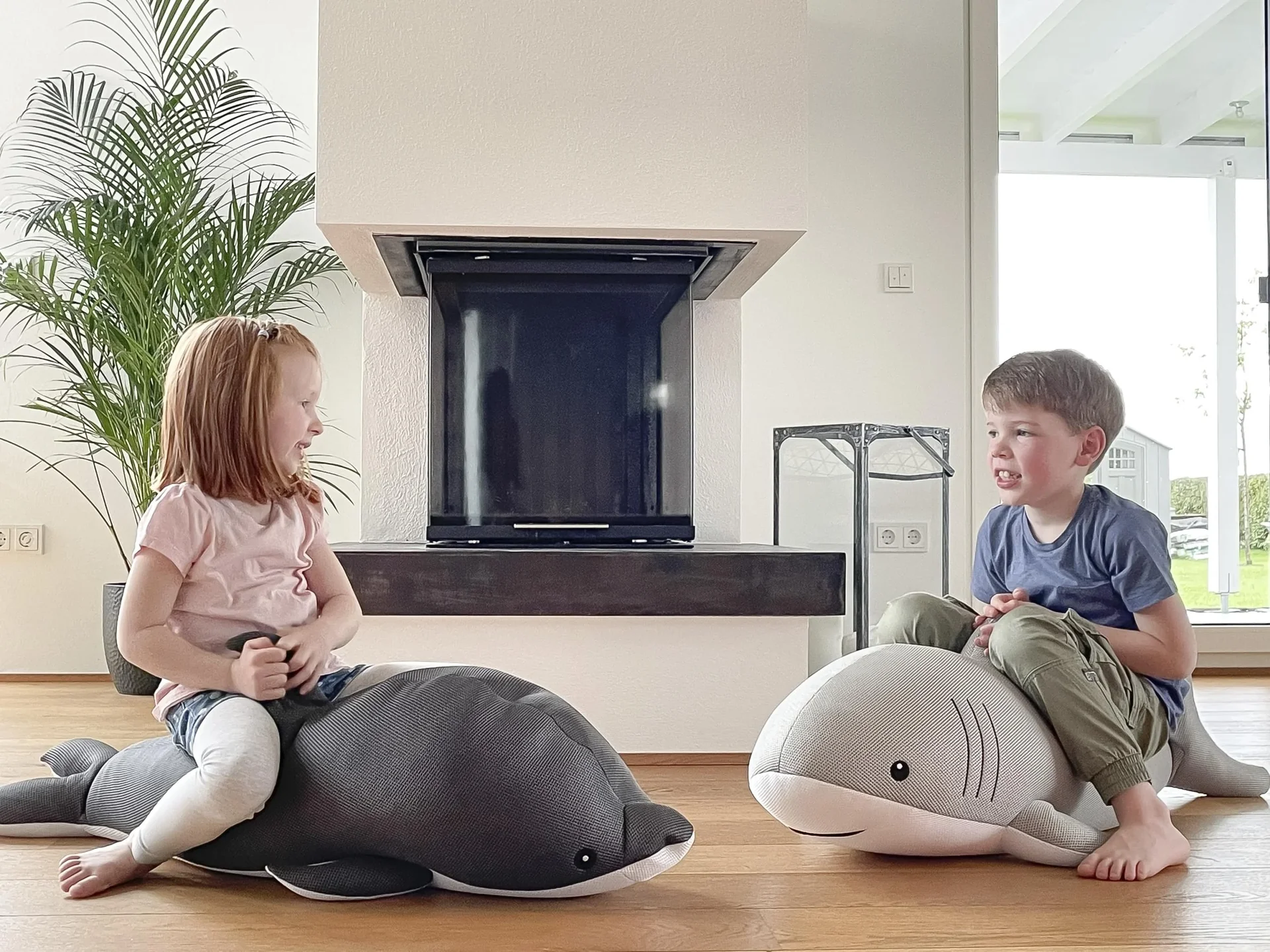 Pool Buddy Delfin grau, weiss - 3