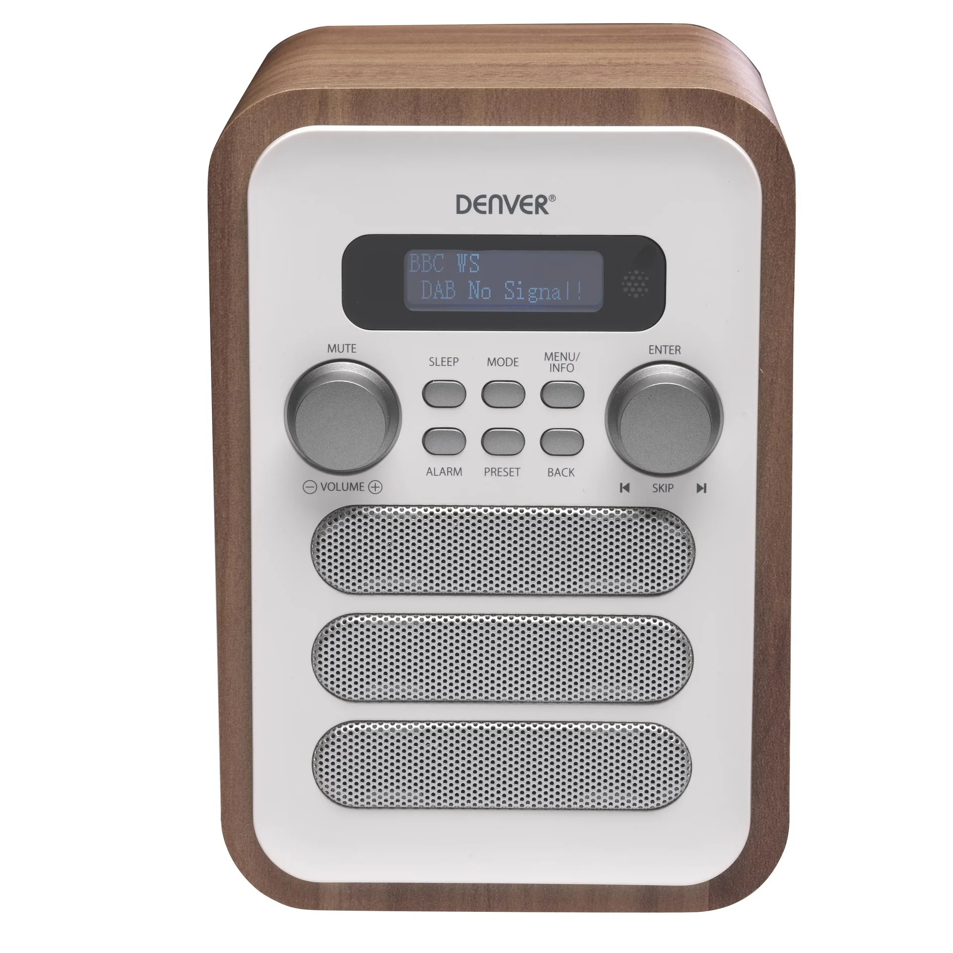 Radio mit elegantem Holz Design und Bluetooth Funktion, weiß - 4