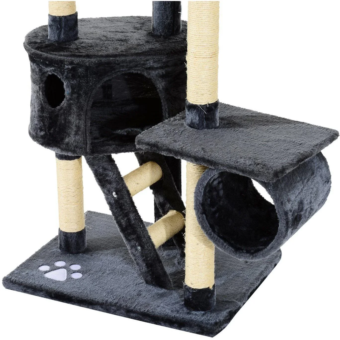 Katzenbaum Kratzbaum Katzenkratzbaum Kletterbaum Katze Sisal Grau - 2