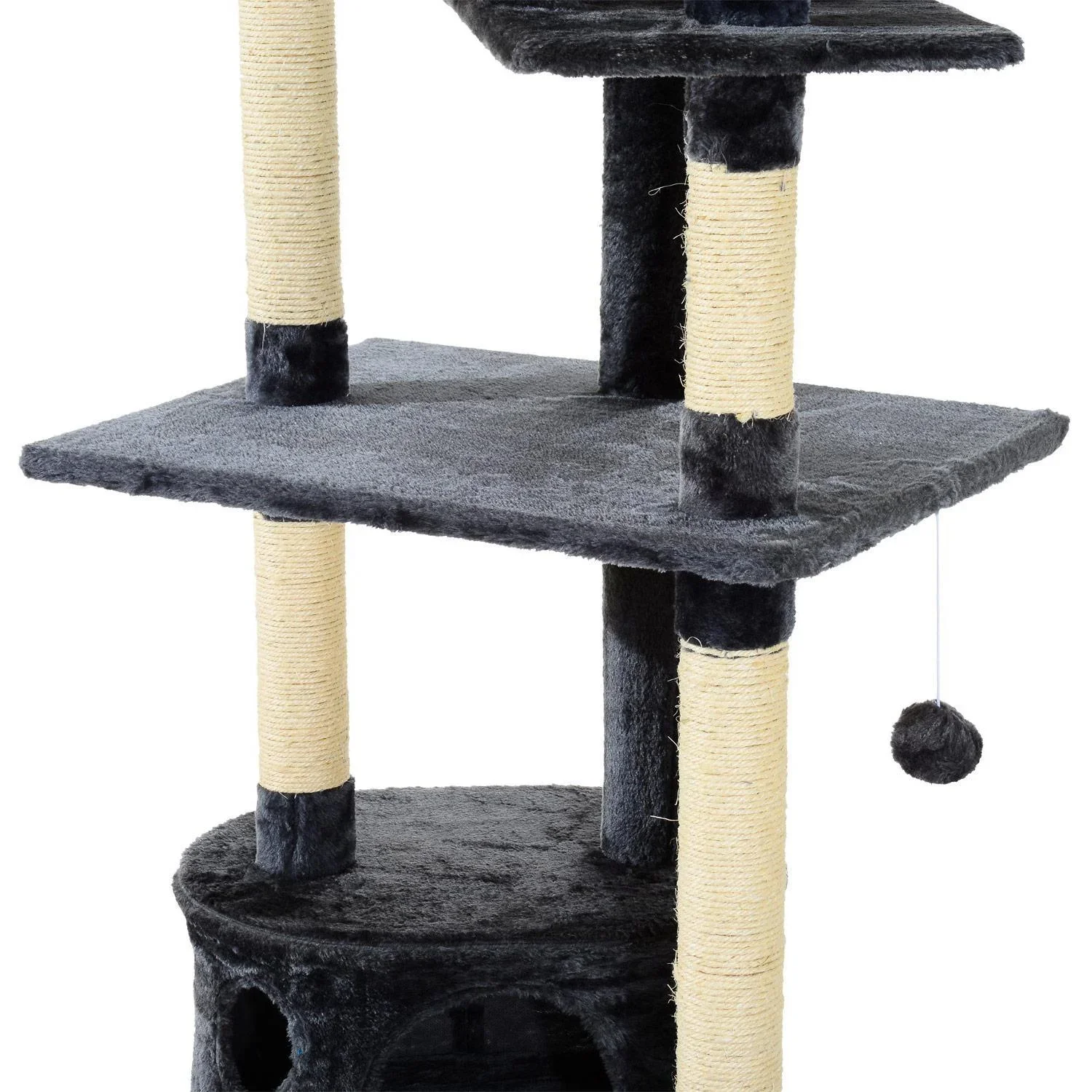 Katzenbaum Kratzbaum Katzenkratzbaum Kletterbaum Katze Sisal Grau - 3