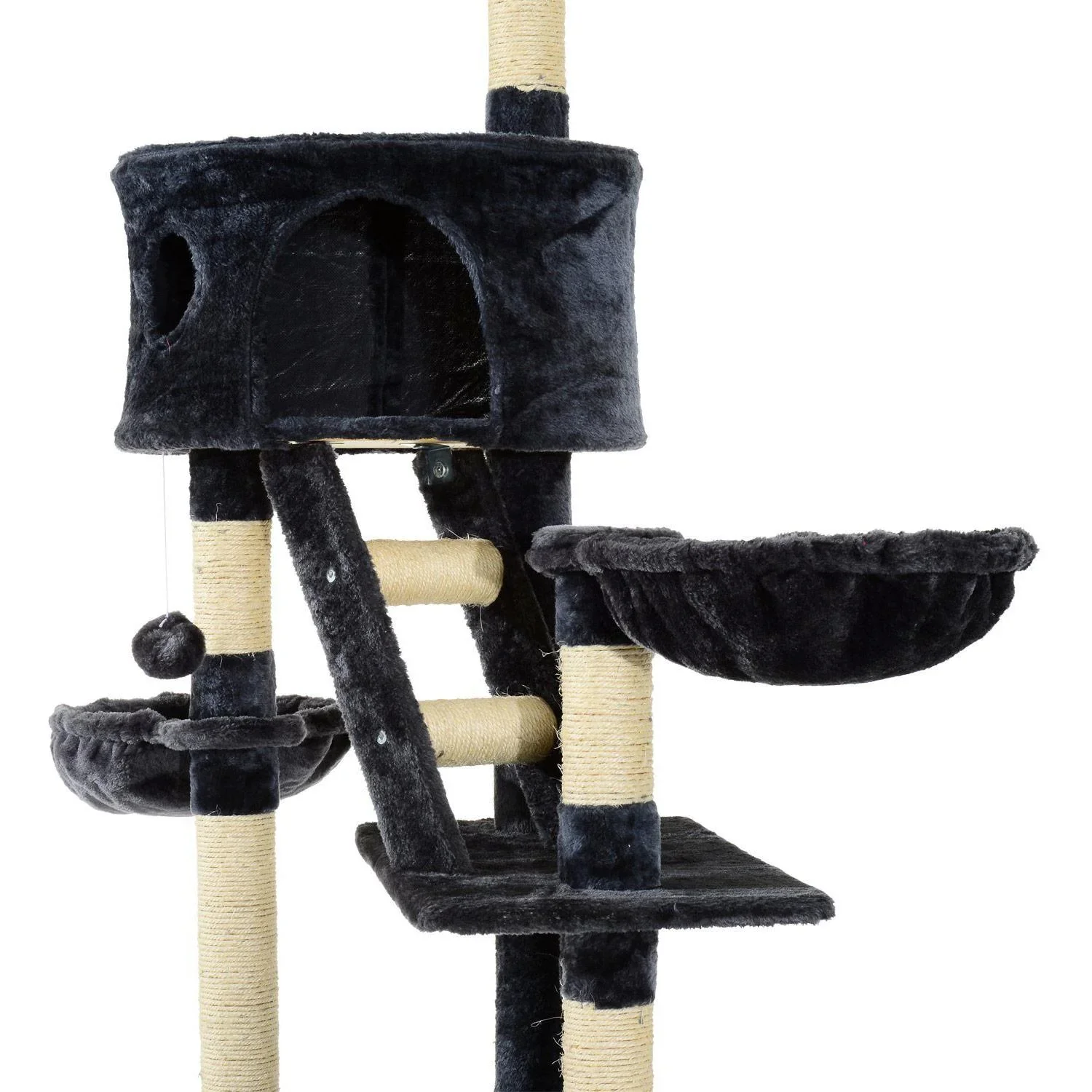 Katzenbaum Kratzbaum Katzenkratzbaum Kletterbaum Katze Sisal Grau - 7