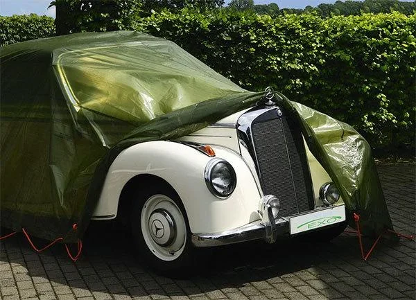 Abdeckplane, einfarbig grün, stark 90 g/ m², 8 x 12 m - 3