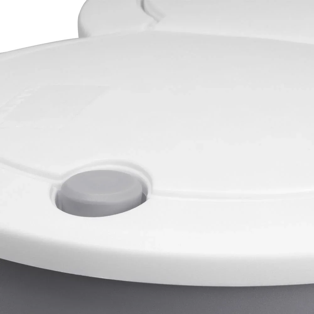 Doppeleimer für die Mülltrennung - Kunststoff grau 2x25L - 1