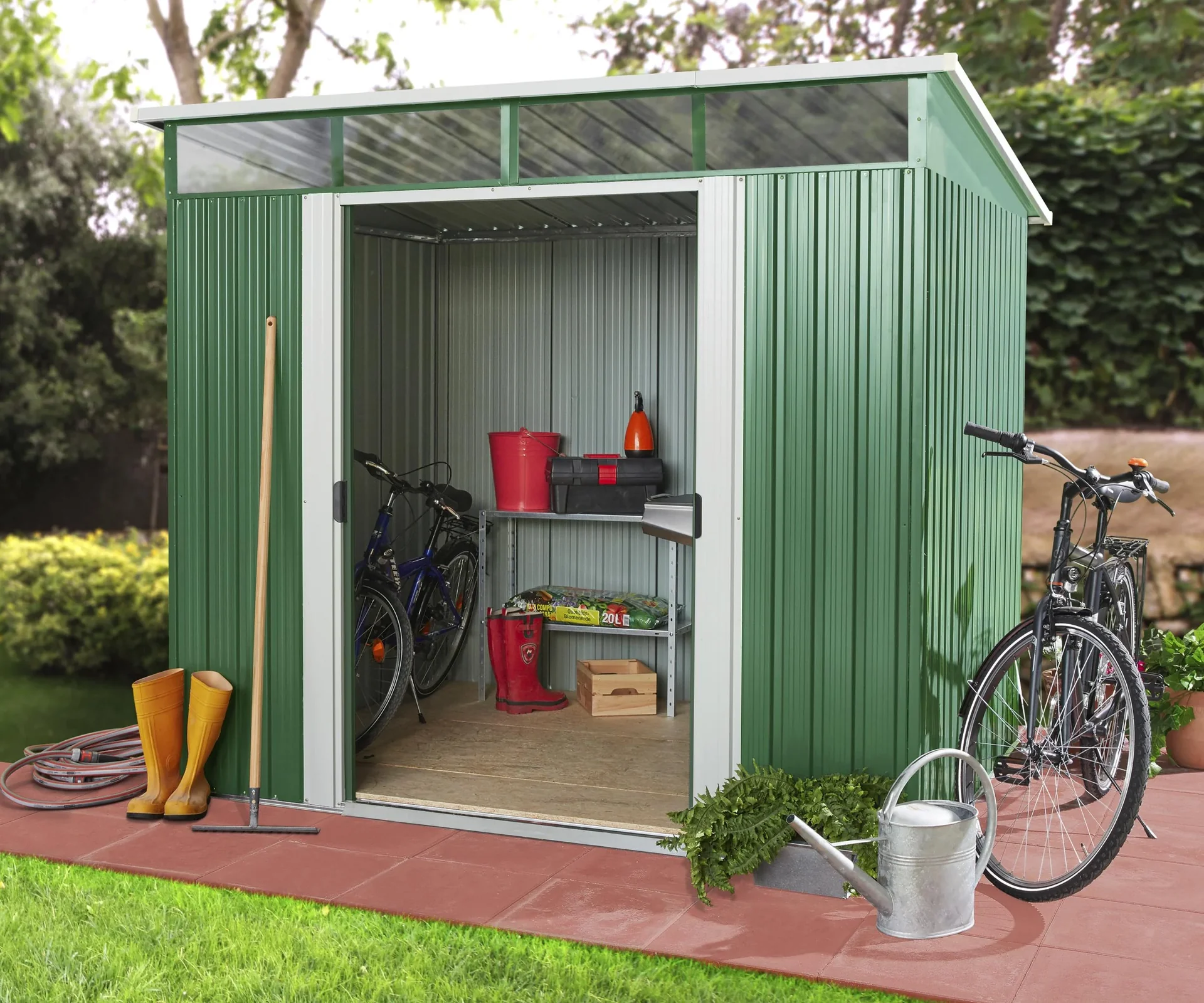 Gerätehaus LÜBECK 86, Tanne/Creme - 4