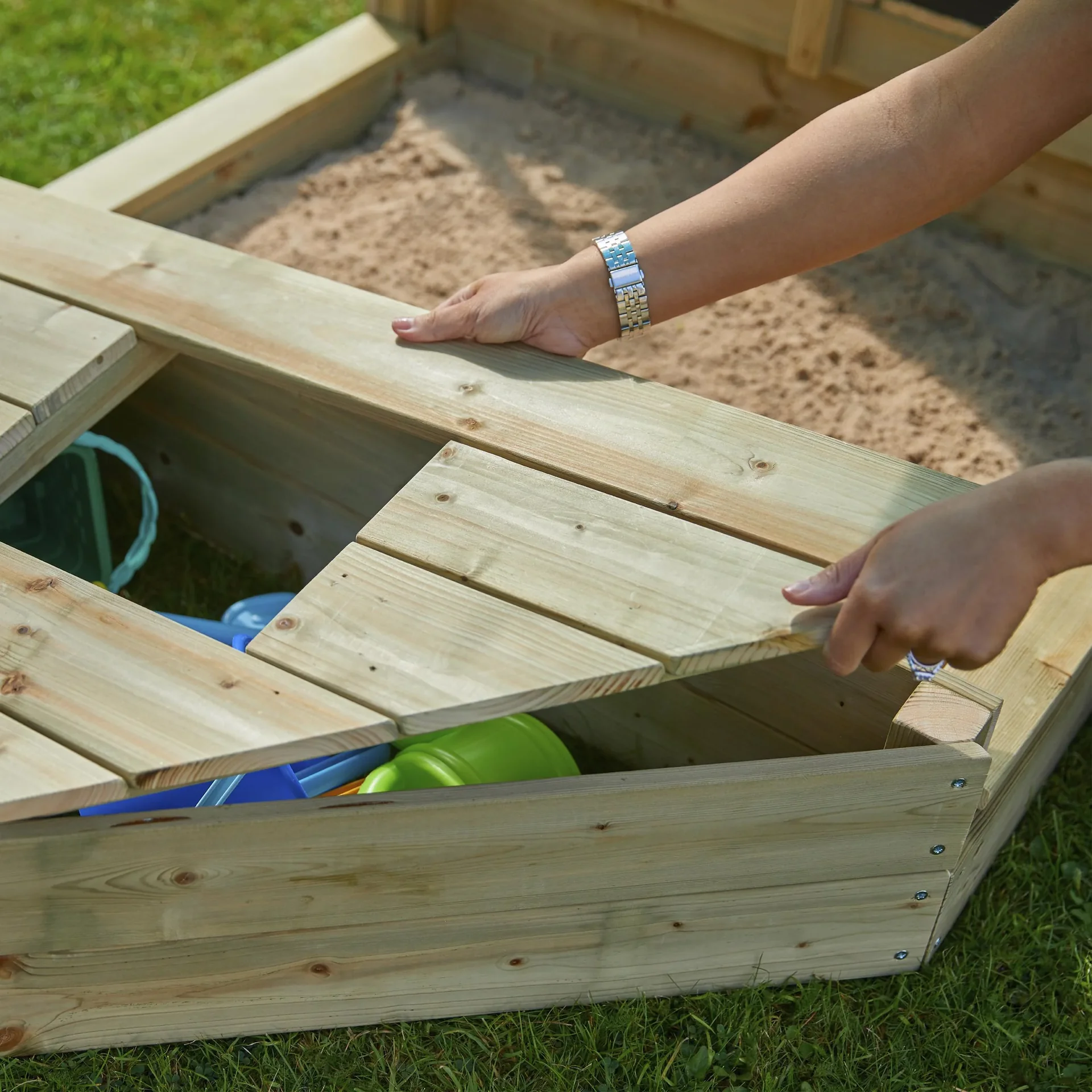 Holz Sandkasten Kinderspielboot AHOY - 3
