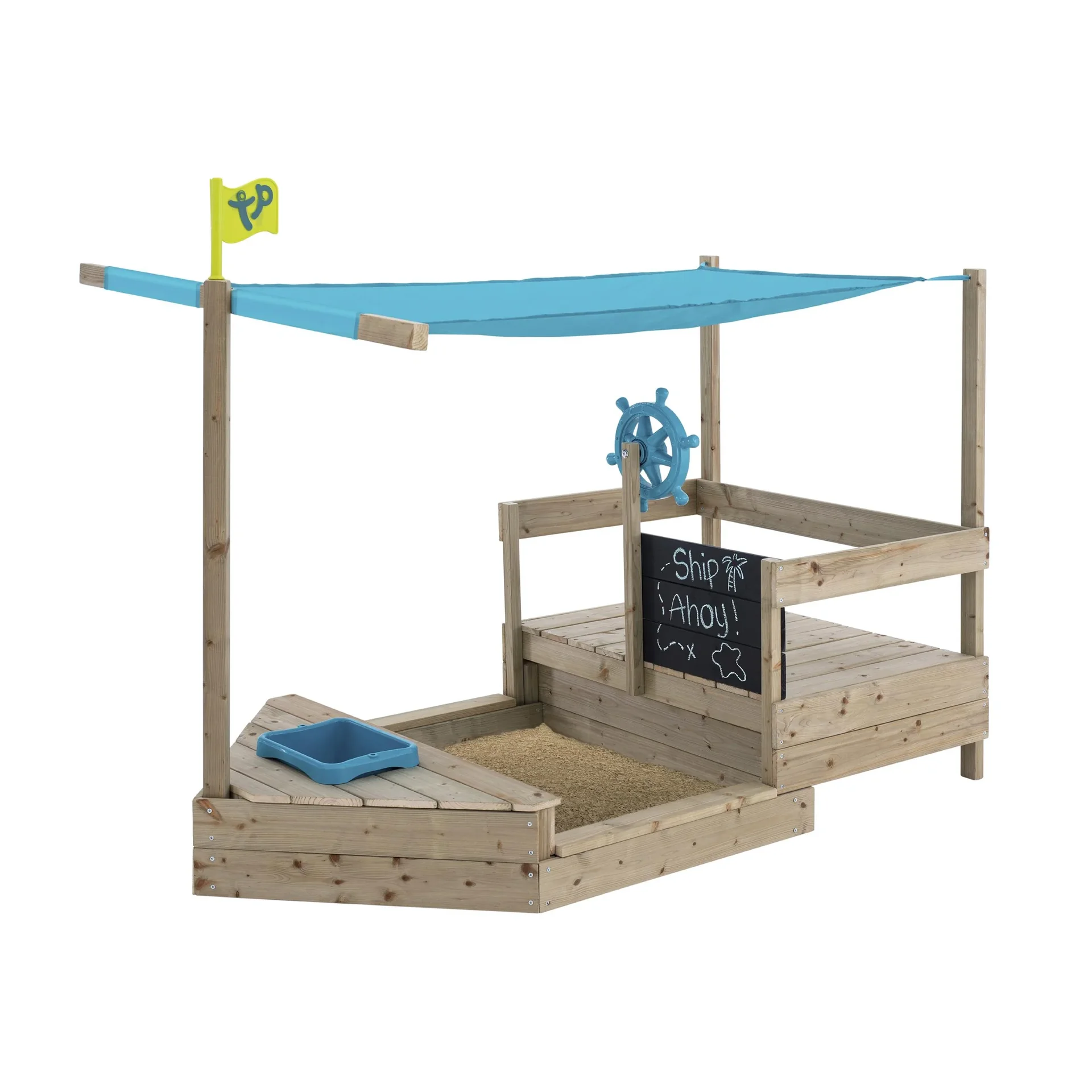Holz Sandkasten Kinderspielboot AHOY - 5
