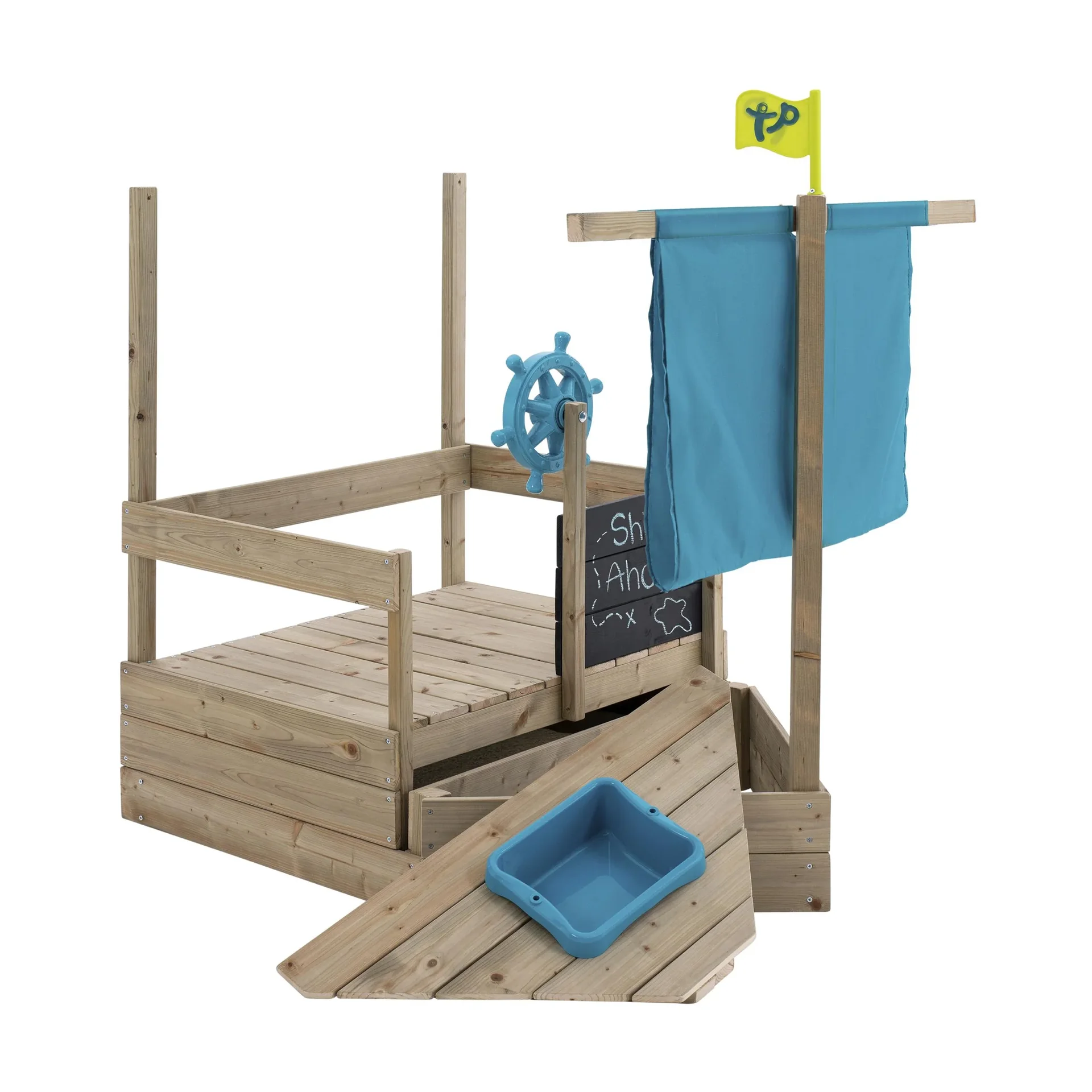 Holz Sandkasten Kinderspielboot AHOY - 8