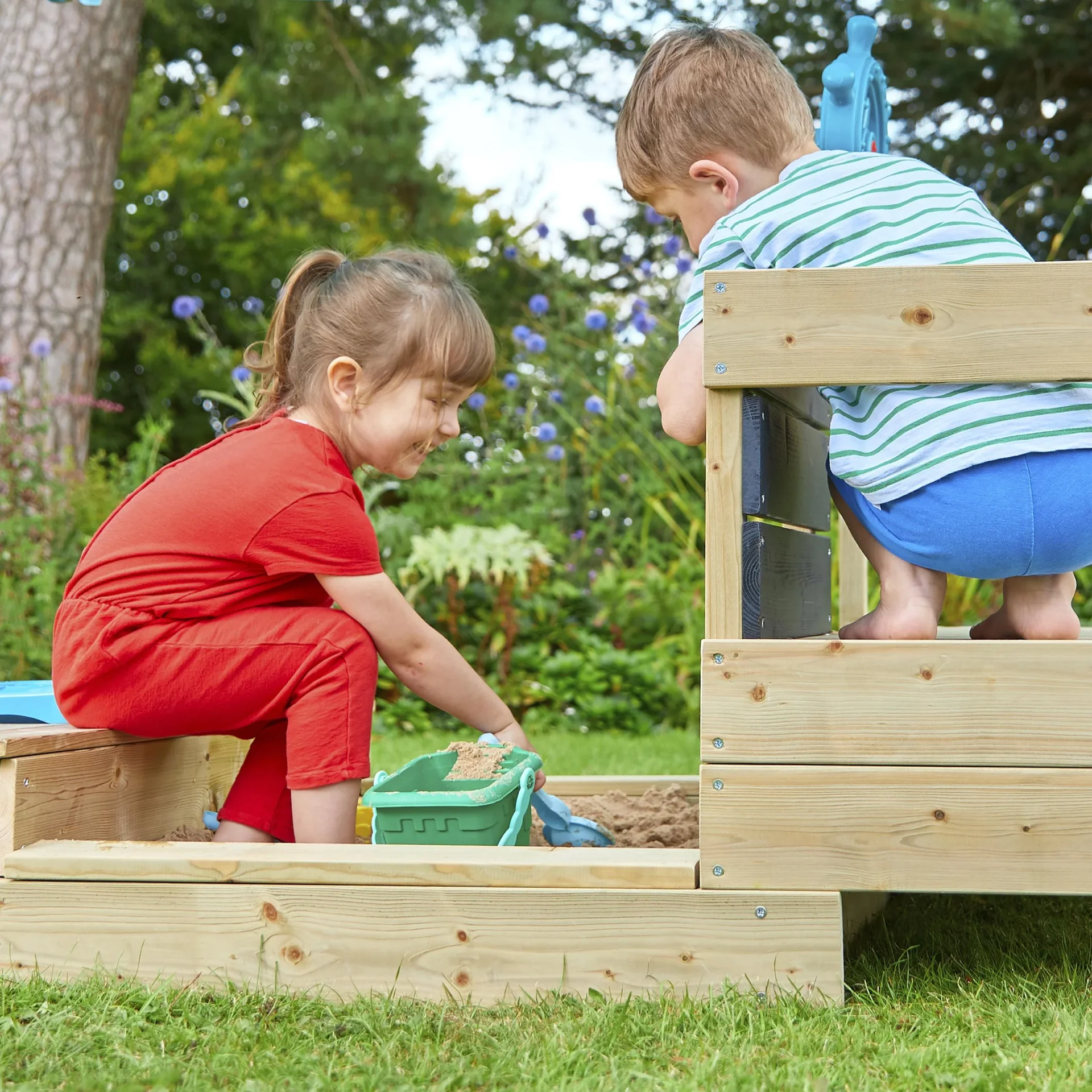 Holz Sandkasten Kinderspielboot AHOY - 9
