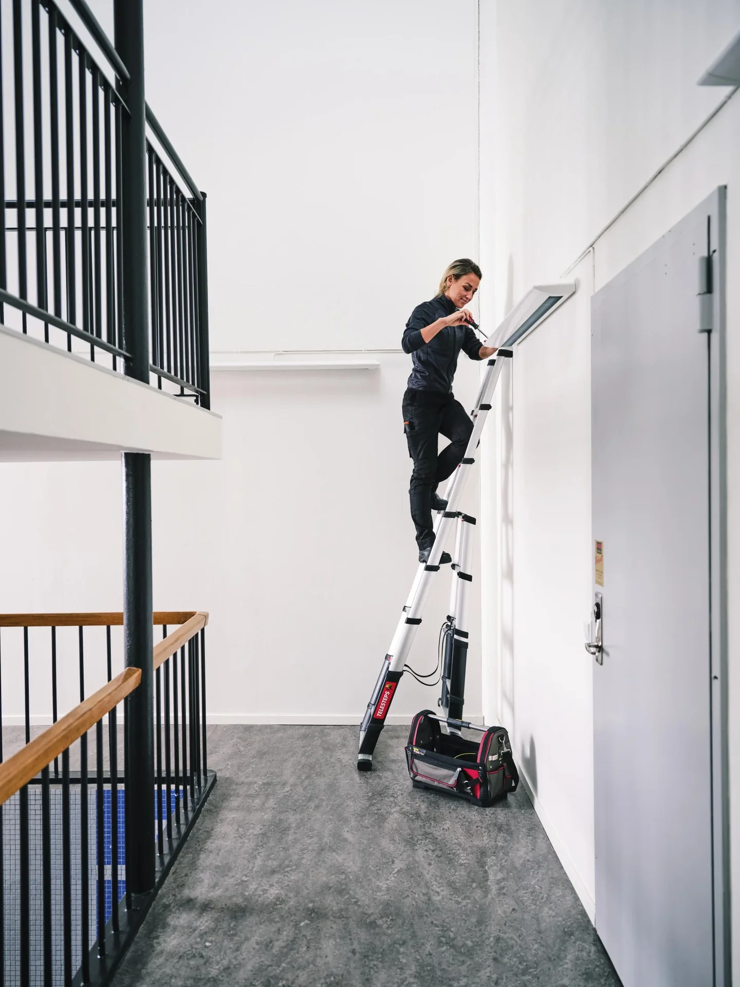 Teleskop-Kombileiter, PrimeLine, 3,0 Meter - 2