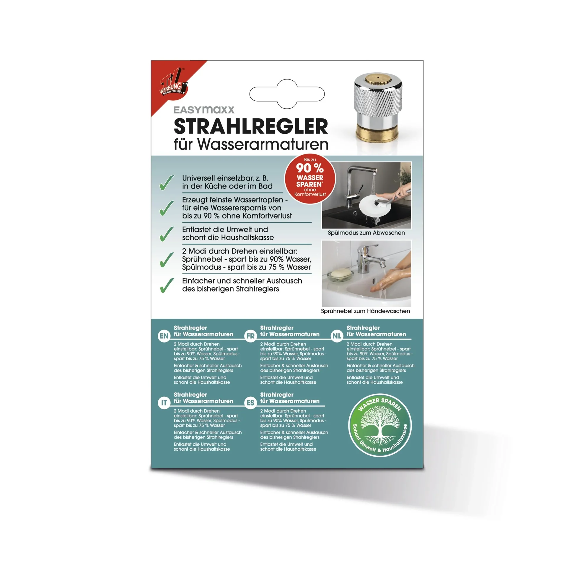 Strahlregler für Wasserarmaturen, für Küche und Bad - 0