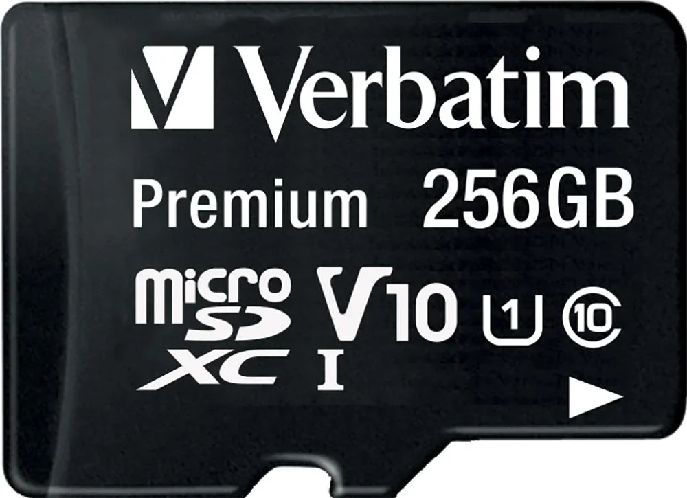 256 GB microSDXC Speicherkarte mit SD Karten-Adapter, Class10 - 0