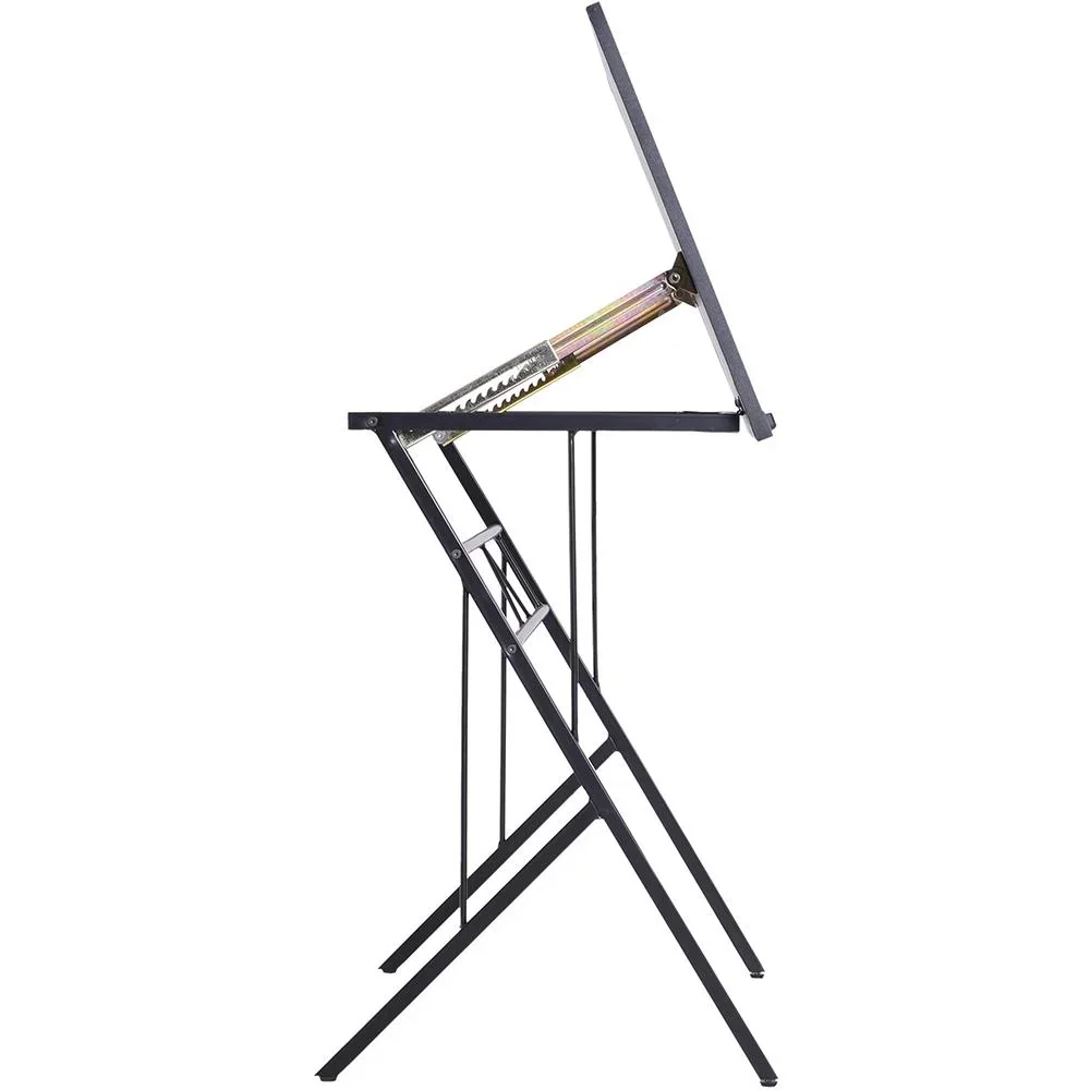 Laptoptisch neigbar Kinderschreibtisch Notebooktisch höhenverstellbar Schwarz 90 x 50 x (76 91) cm - 2