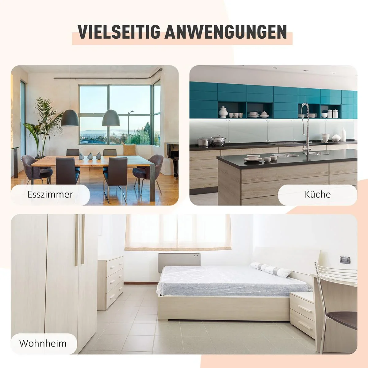 Klapptisch mit Stauraum natur, weiß - 7