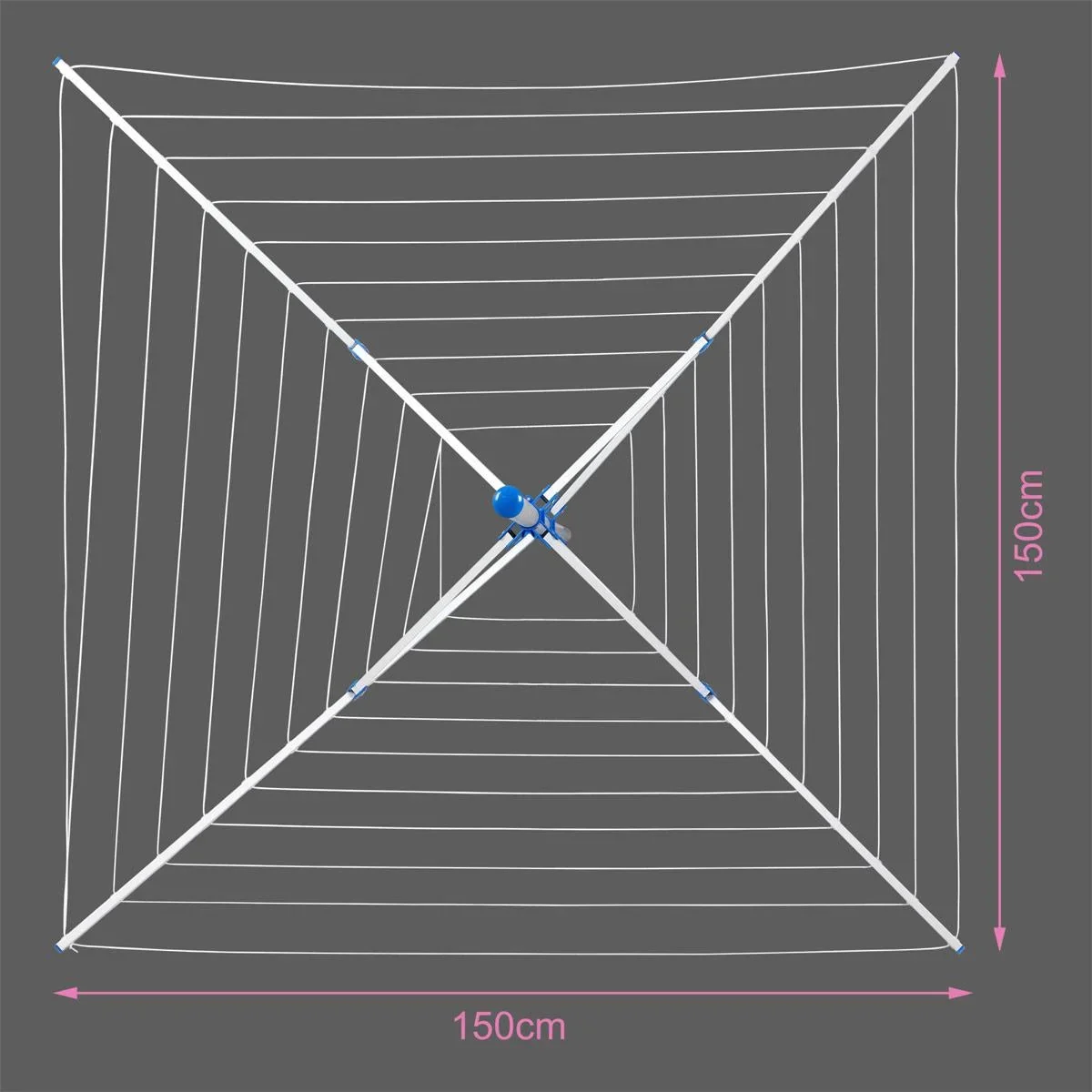 drehbarer Kleiderständer 4-armig - 2