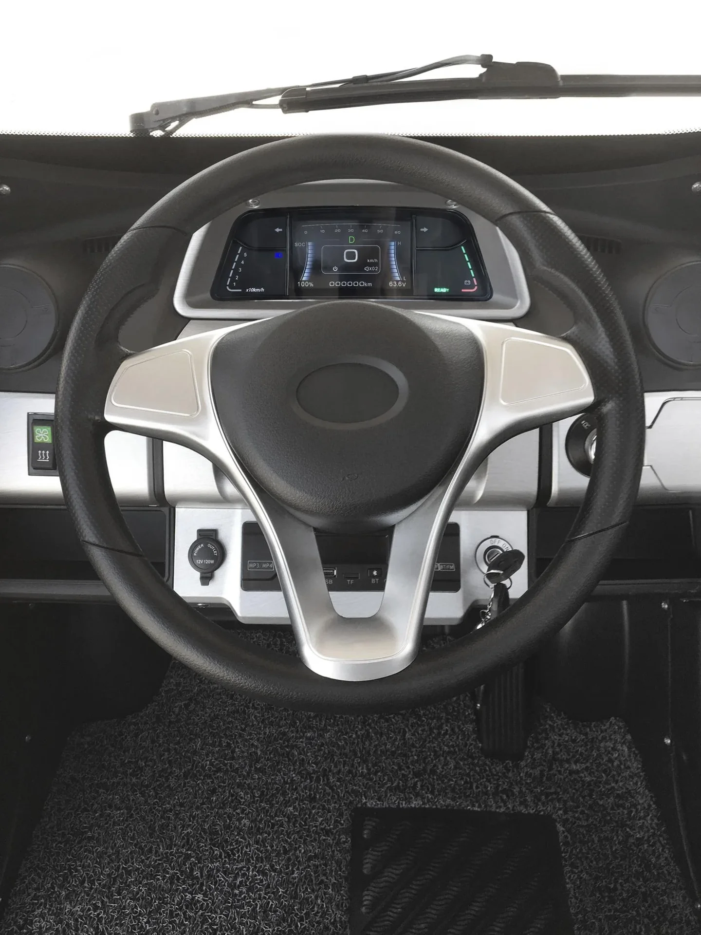 4-Rad E-Kabinenfahrzeug eLazzy Premium 45 km/h silber, mit kostenloser Vor-Ort-Einweisung - 6