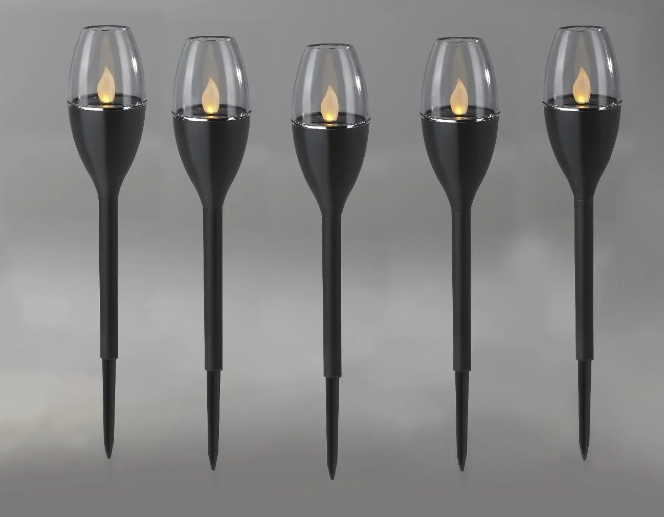 Solar Flammen Leuchten - 5er Set - 2