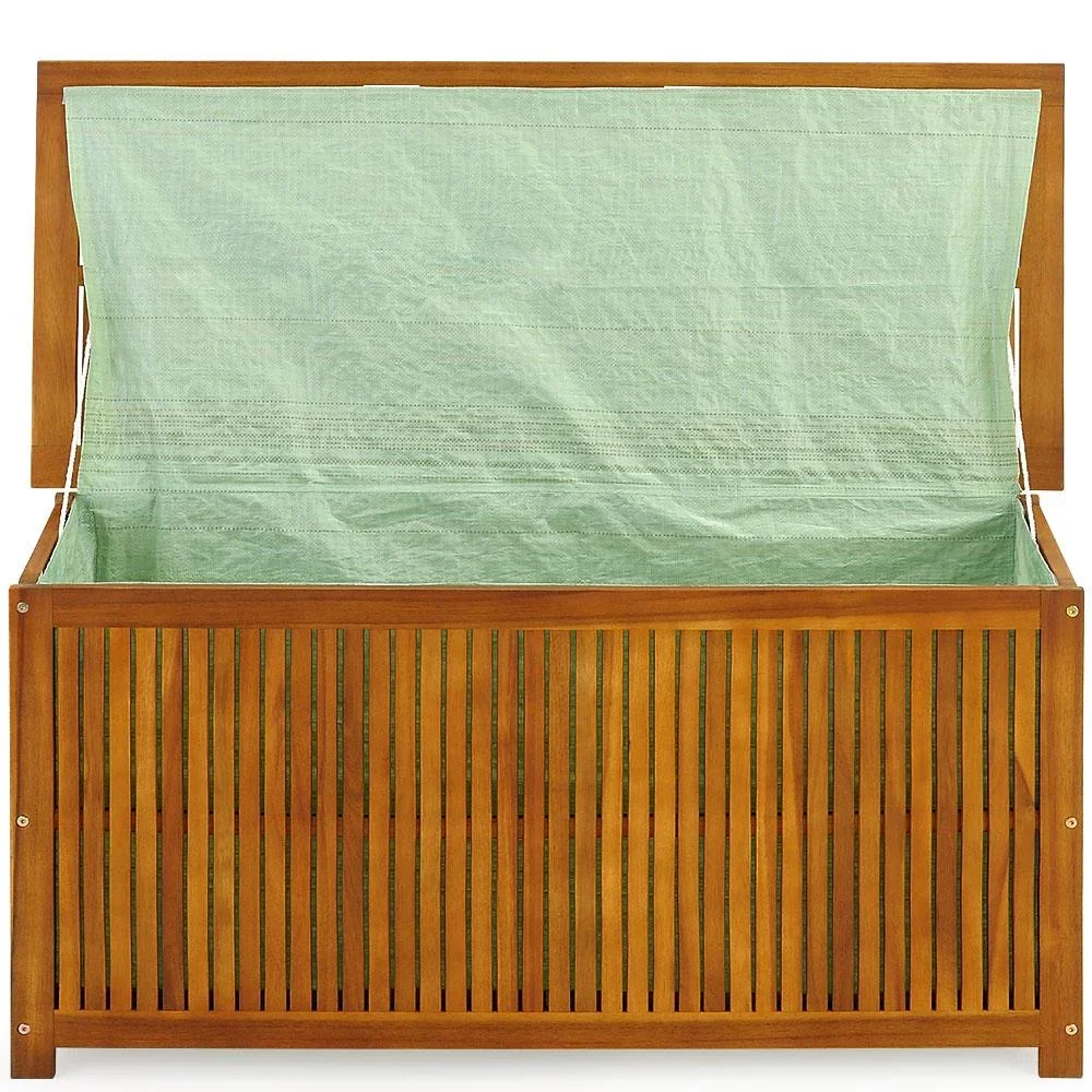 Stützkasten Akazienholz 117x50x59cm inkl. Innenplane - 4