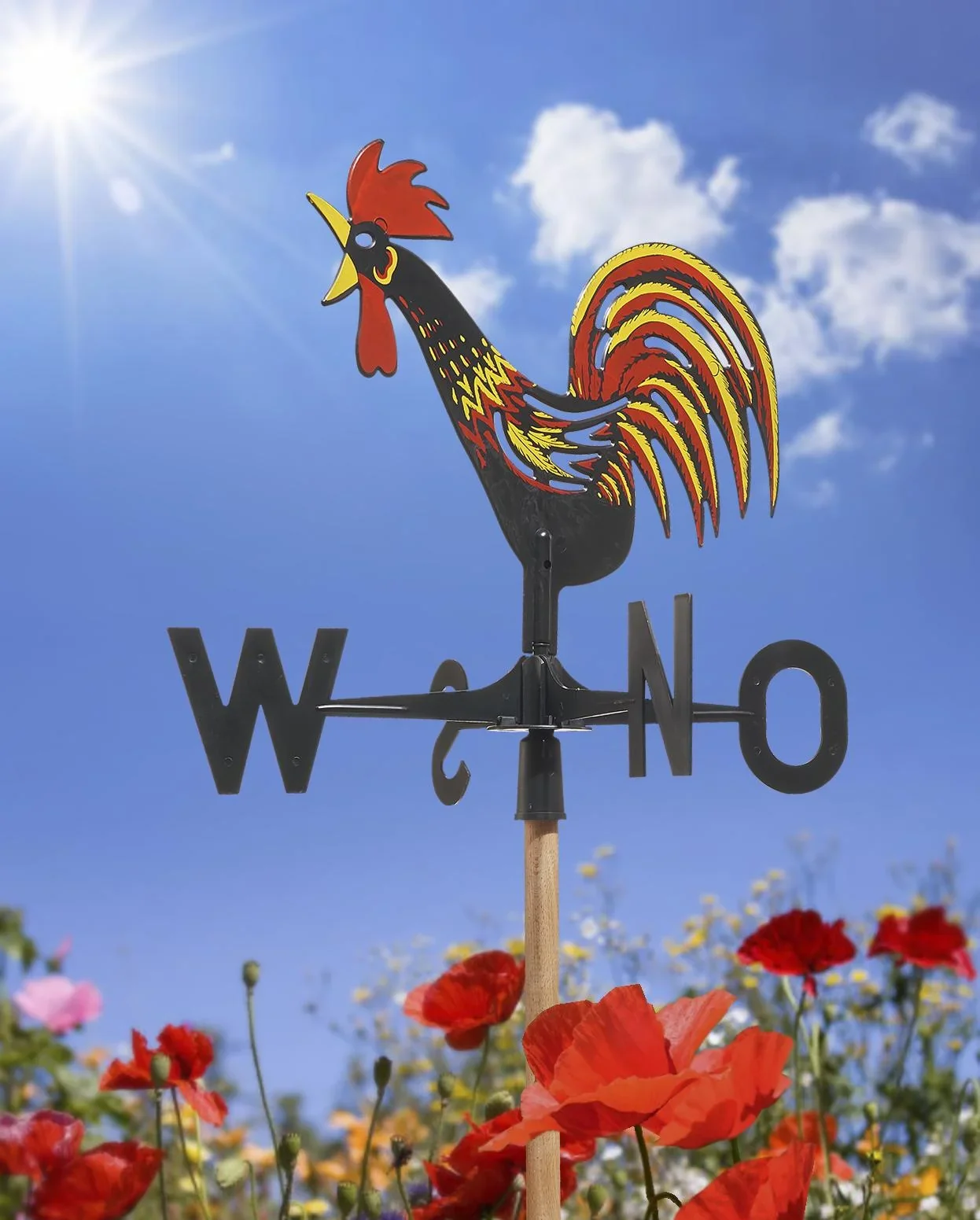 Wetterhahn aus Kunststoff bunt - 0