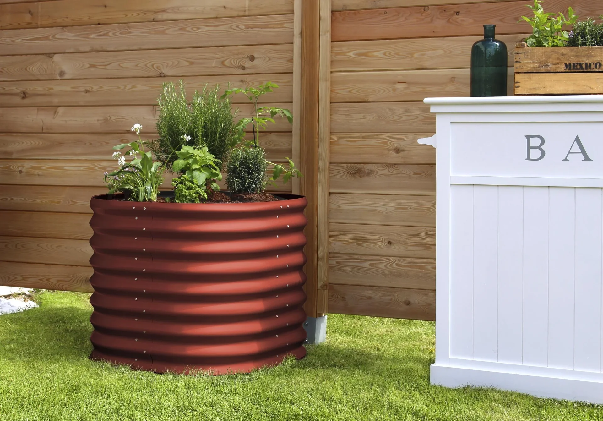 Hochbeet 630 Terra Rund rubin - 1