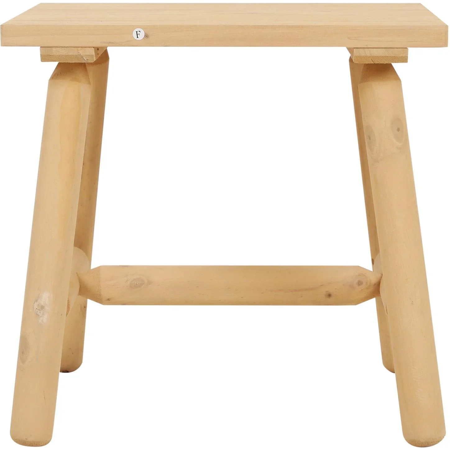 Holzhocker Garten Beistelltisch Gartentisch Kinderstuhl Allzweck Tannenholz Natur 50 x 50 x 48 cm - 0