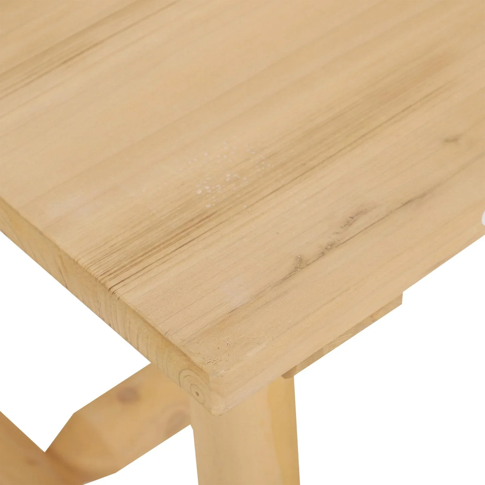 Holzhocker Garten Beistelltisch Gartentisch Kinderstuhl Allzweck Tannenholz Natur 50 x 50 x 48 cm - 4
