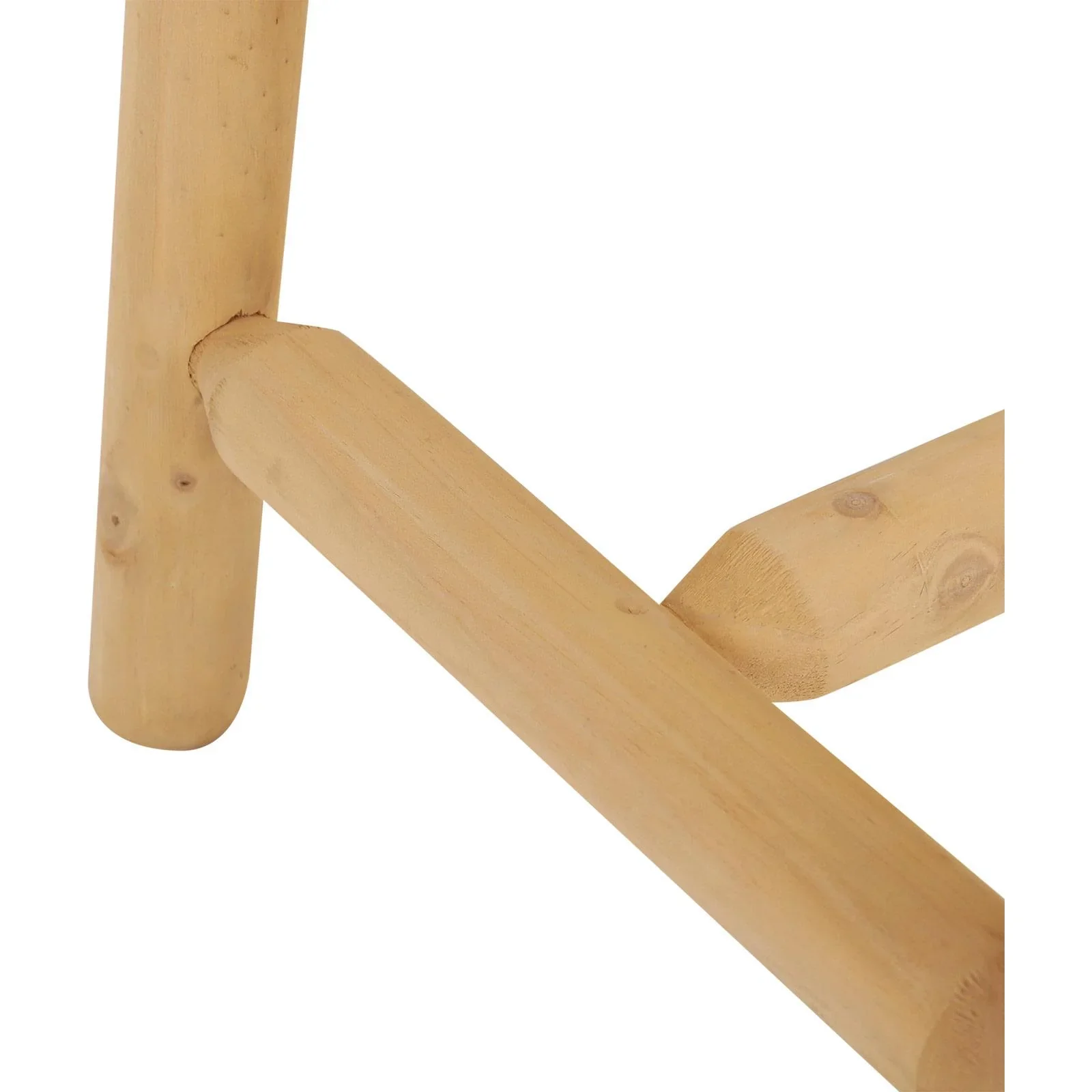 Holzhocker Garten Beistelltisch Gartentisch Kinderstuhl Allzweck Tannenholz Natur 50 x 50 x 48 cm - 5