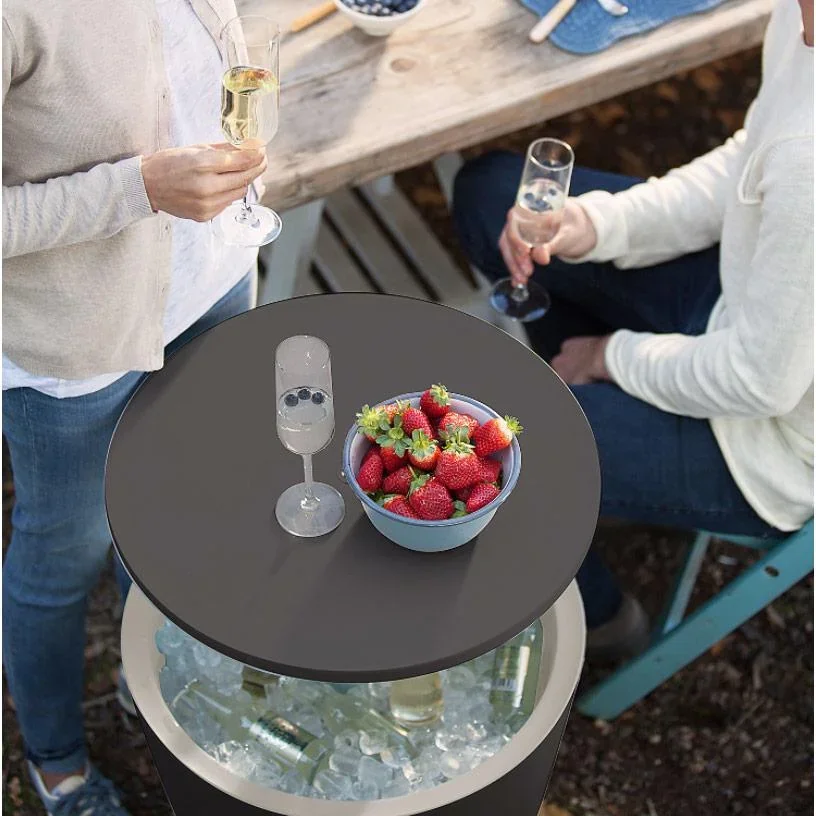 Getränkekühler - Anthrazit-weiß - Ø50 cm - 30L - 2