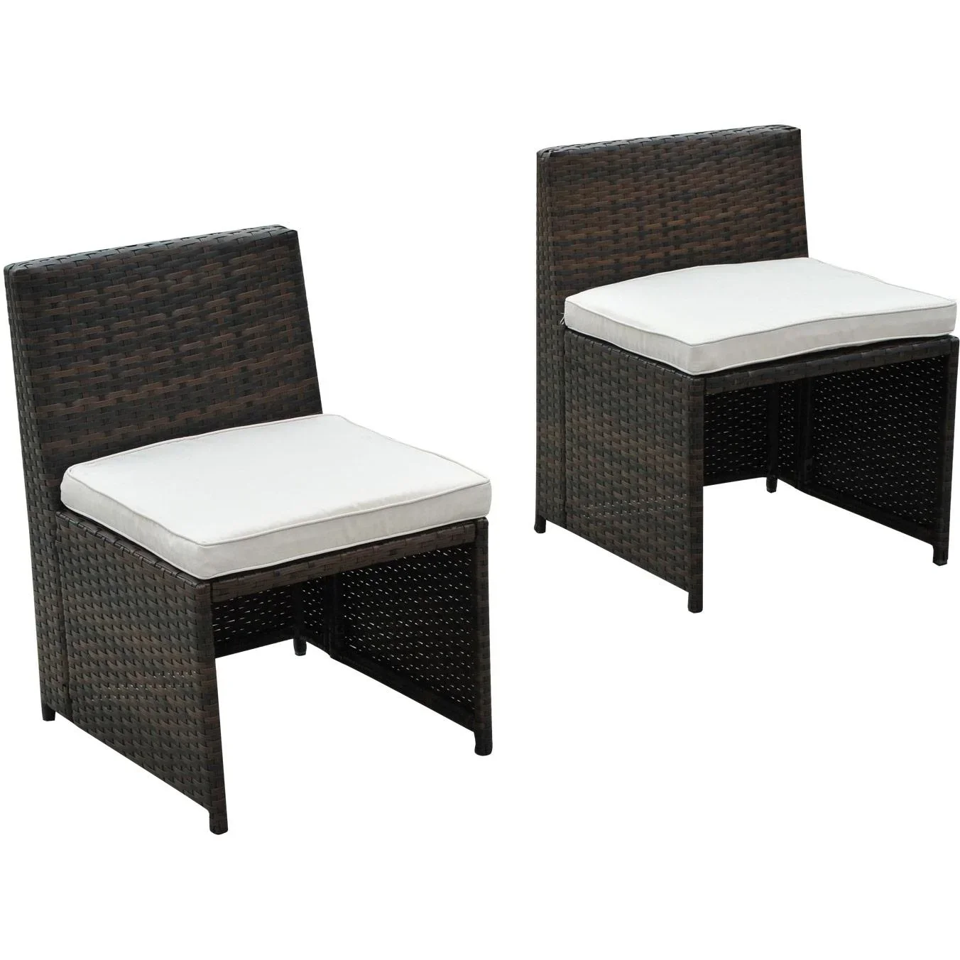 5 tlg, Polyrattan Garnitur Gartenset Sitzgruppe Gartenmöbel - 4