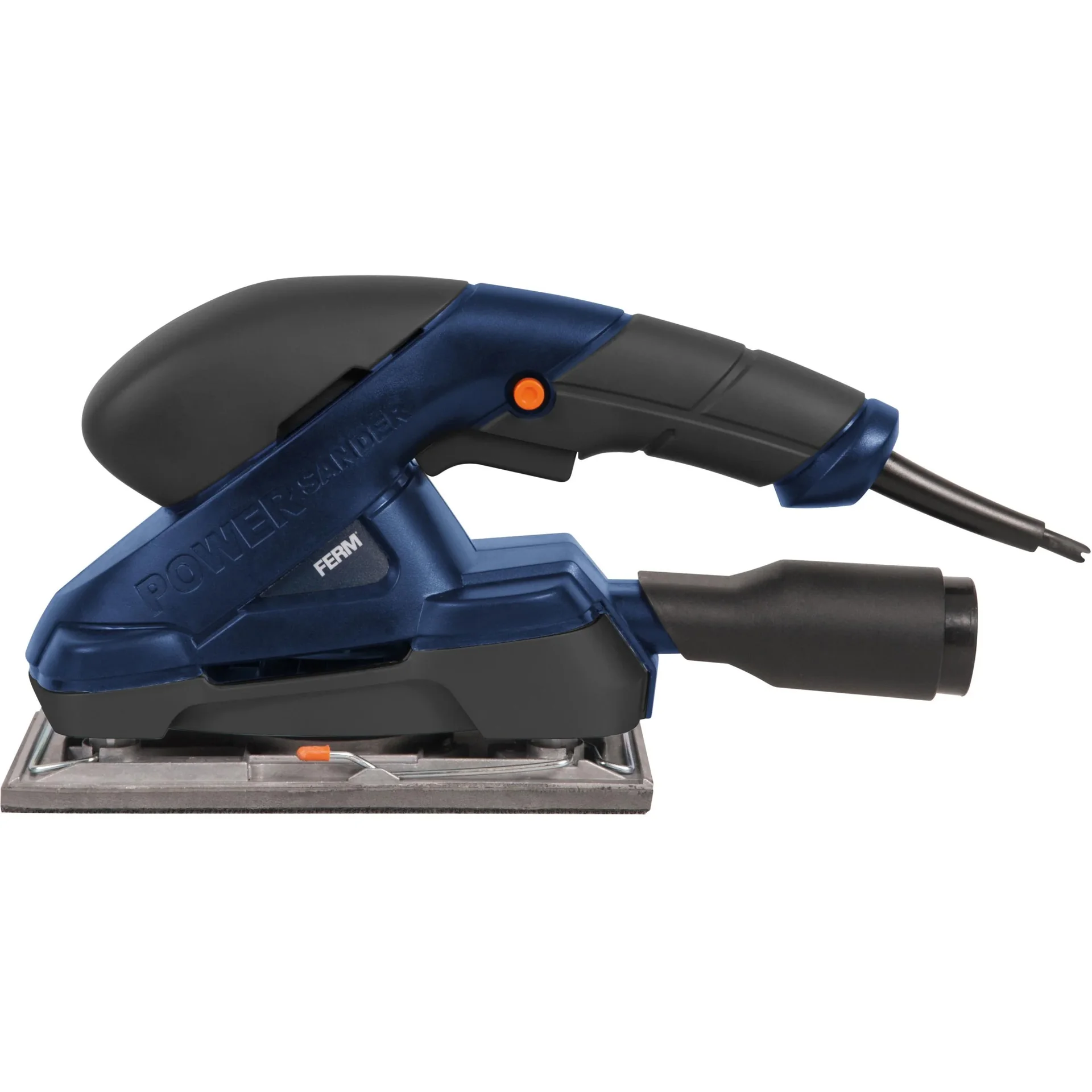 PSM1024 Schwingschleifer 180W - Klettverschluß - Soft griff - Mit 10 Stück Schleifpapiere (P80, P120) und Vakuum-Adapter - 3