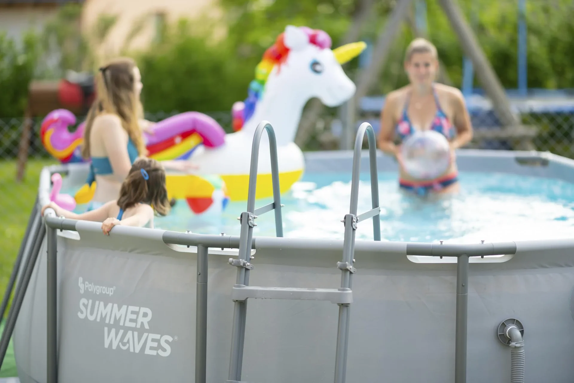 Active Frame Pool 488 x 305 x 107 cm anthrazit - 1