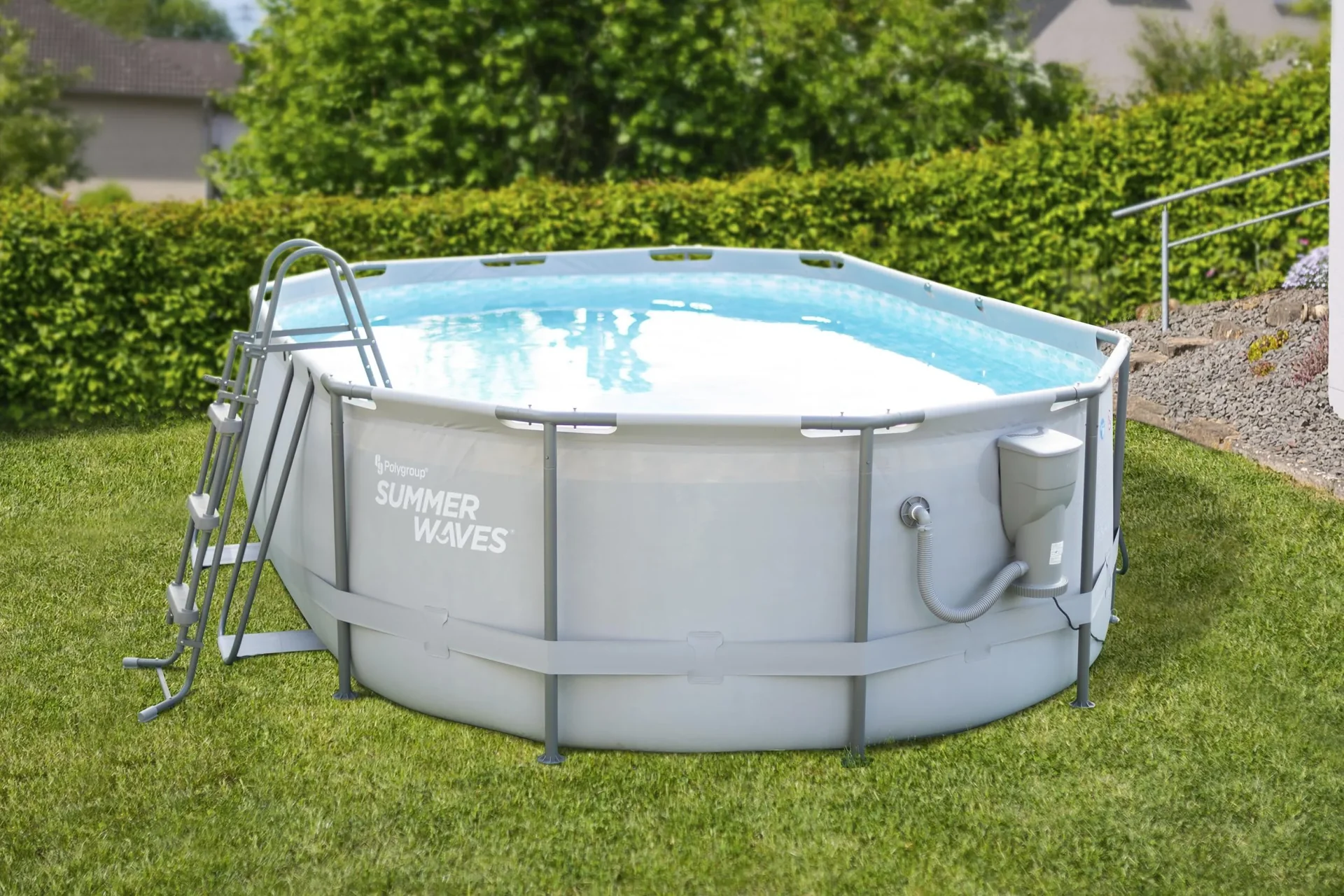 Active Frame Pool 488 x 305 x 107 cm anthrazit - 2