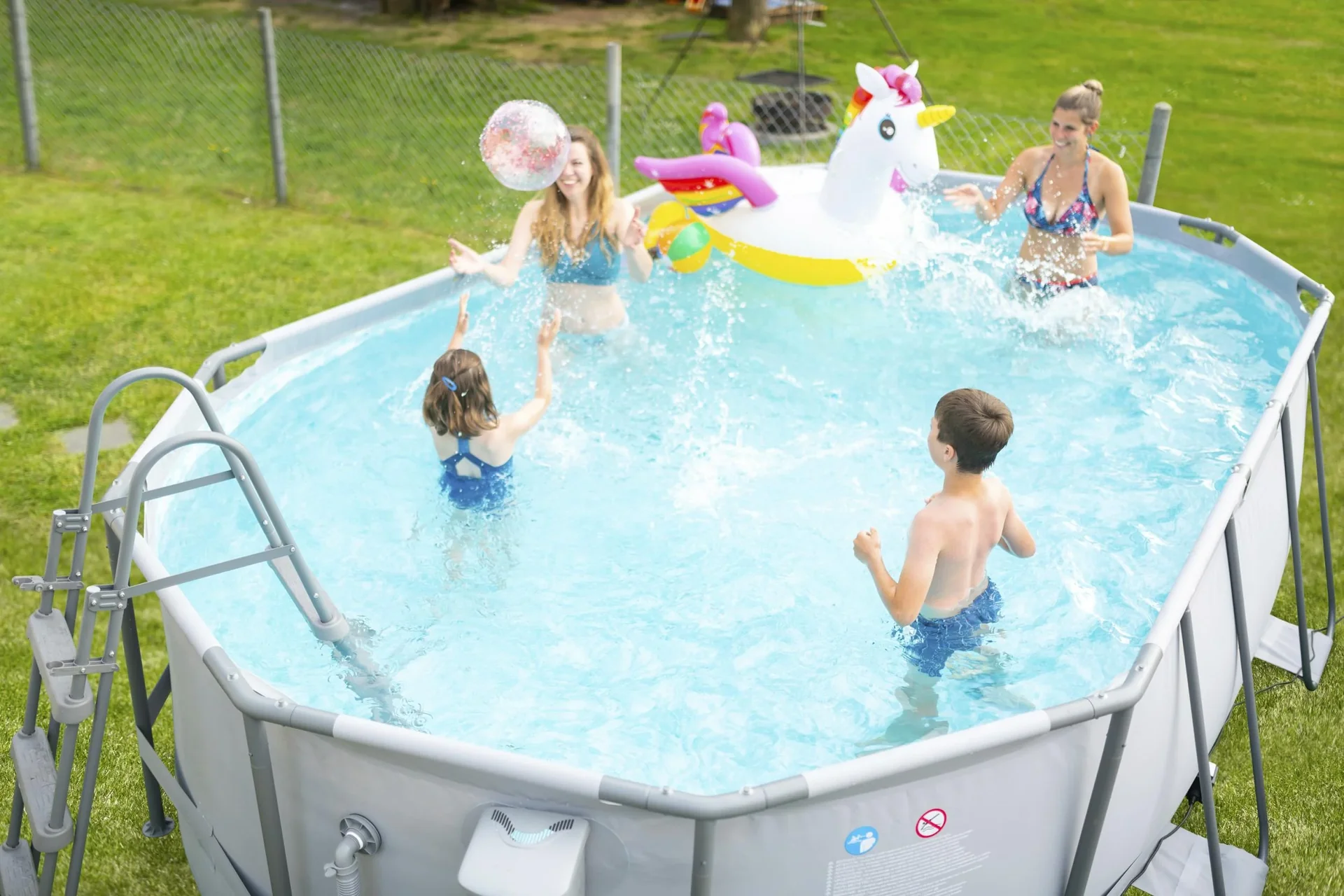 Active Frame Pool 488 x 305 x 107 cm anthrazit - 7