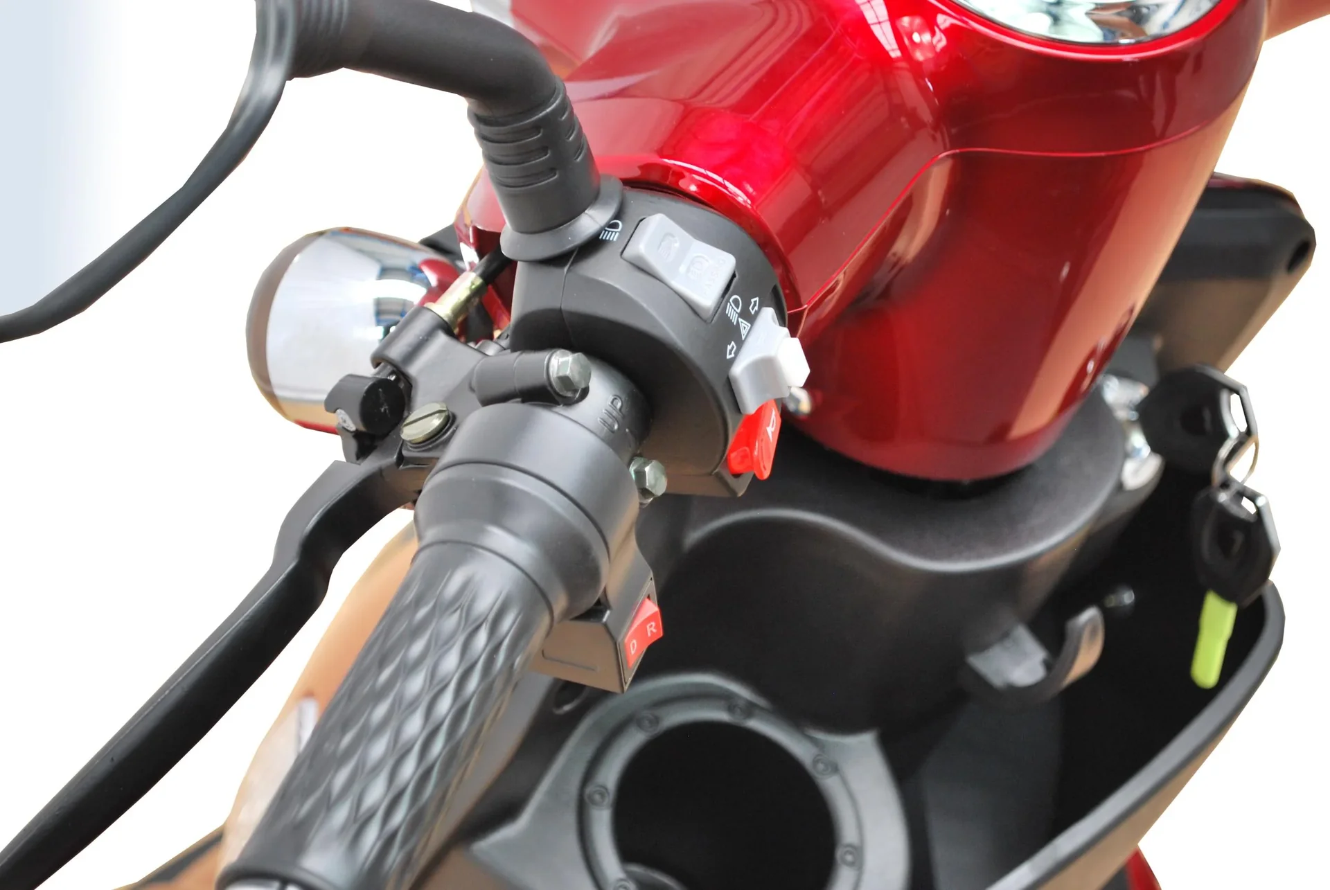 E-Scooter 4 Räder rot - 20 Ah Li-Io Akku - 25 km/h - Seniorenmobil - 8