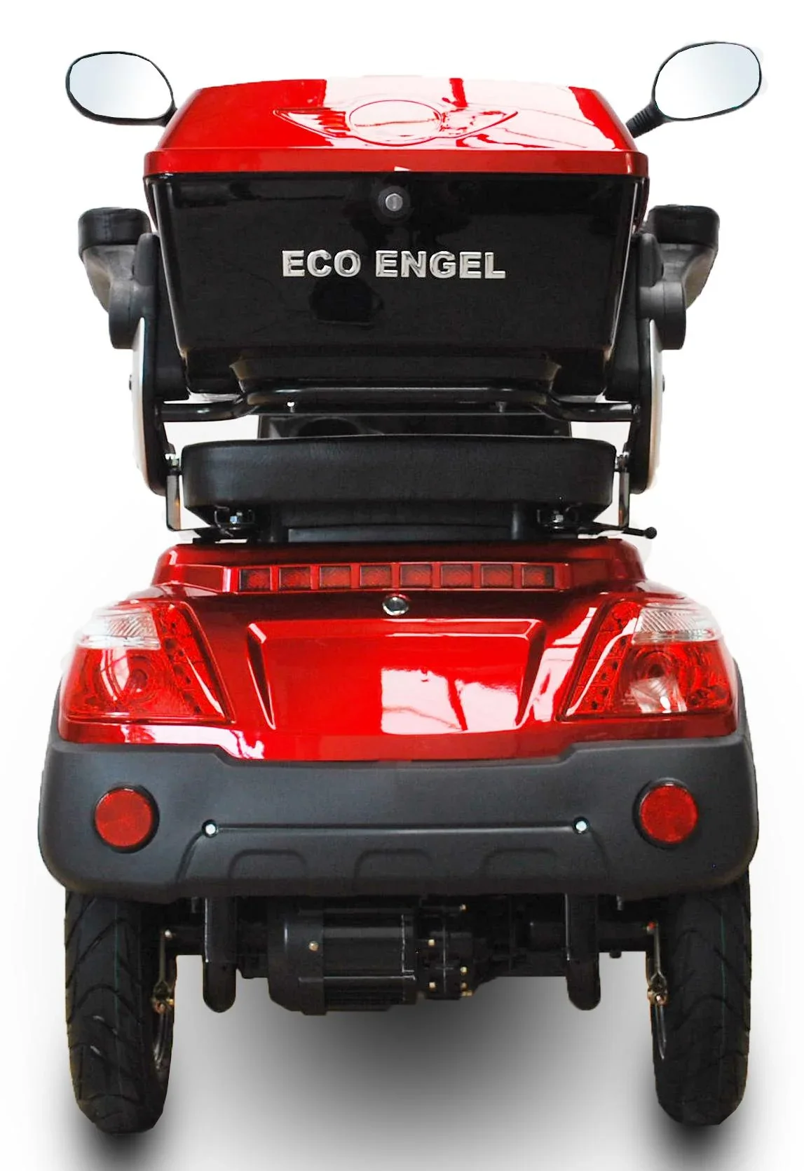 E-Scooter 4 Räder rot - 20 Ah Li-Io Akku - 25 km/h - Seniorenmobil - 9