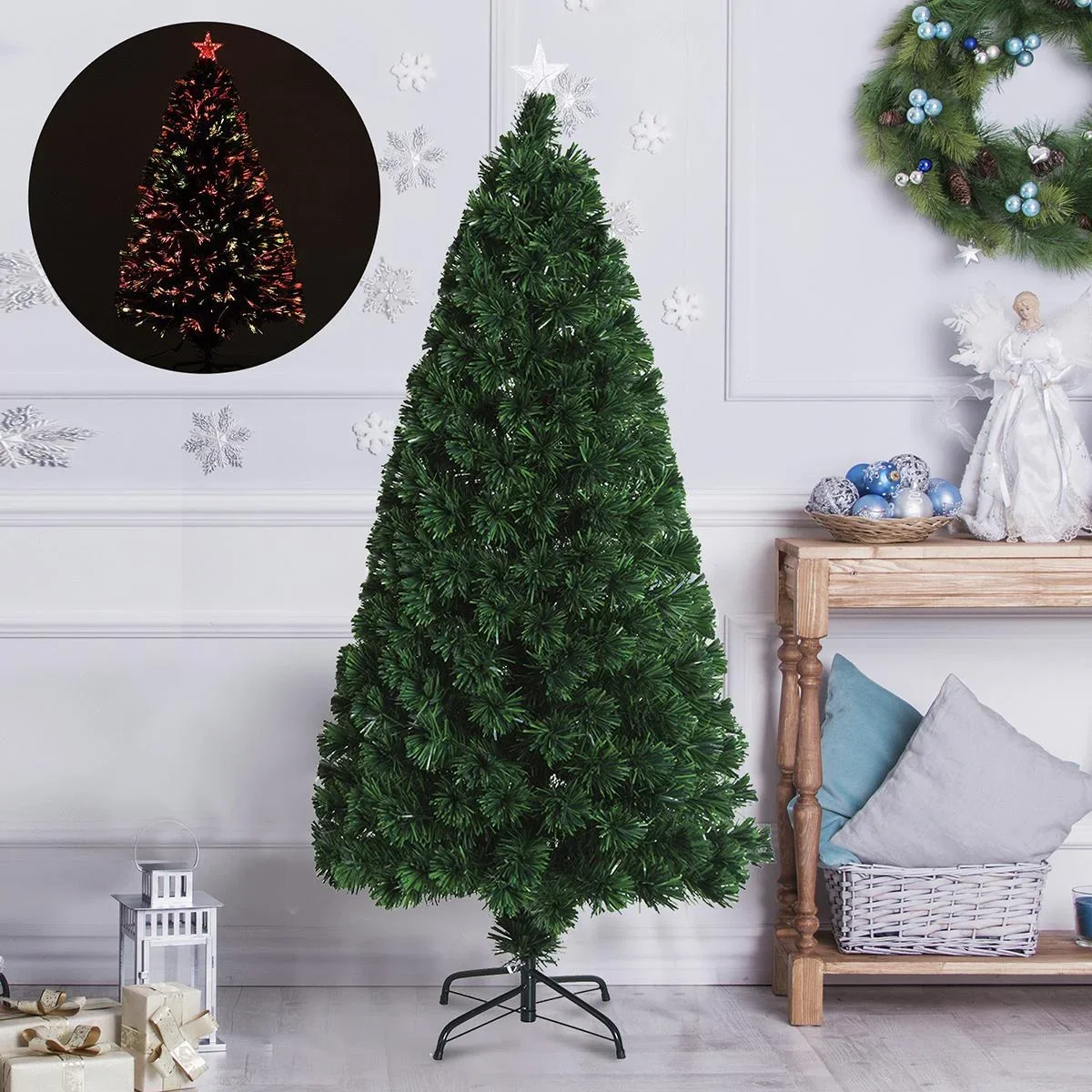 Weihnachtsbaum inklusive Ständer grün - 0