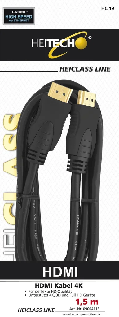 HDMI Kabel 4K, 1,5m - 1